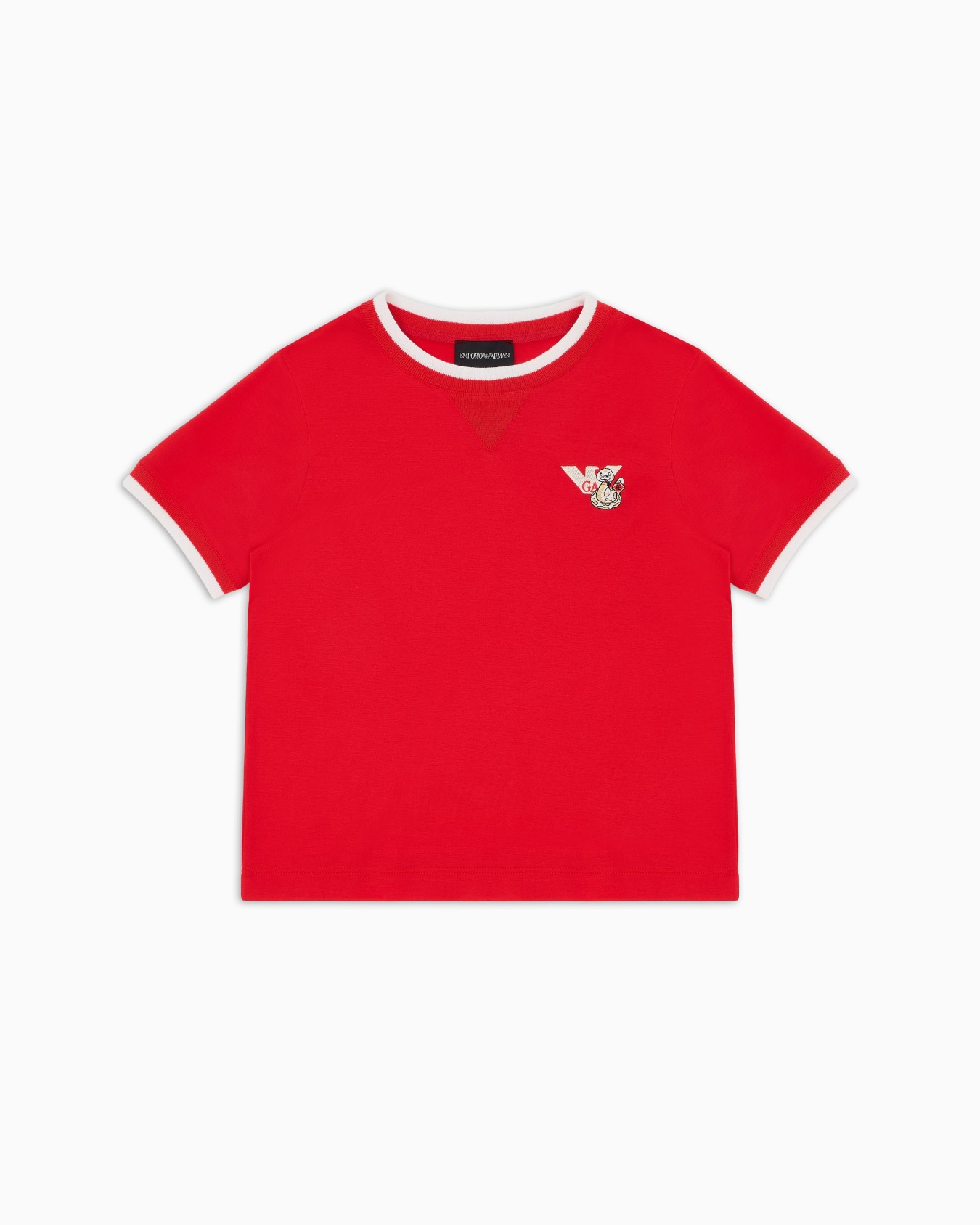 ASV Lyocell blend jersey T-shirt with logo embroidery Slide 0