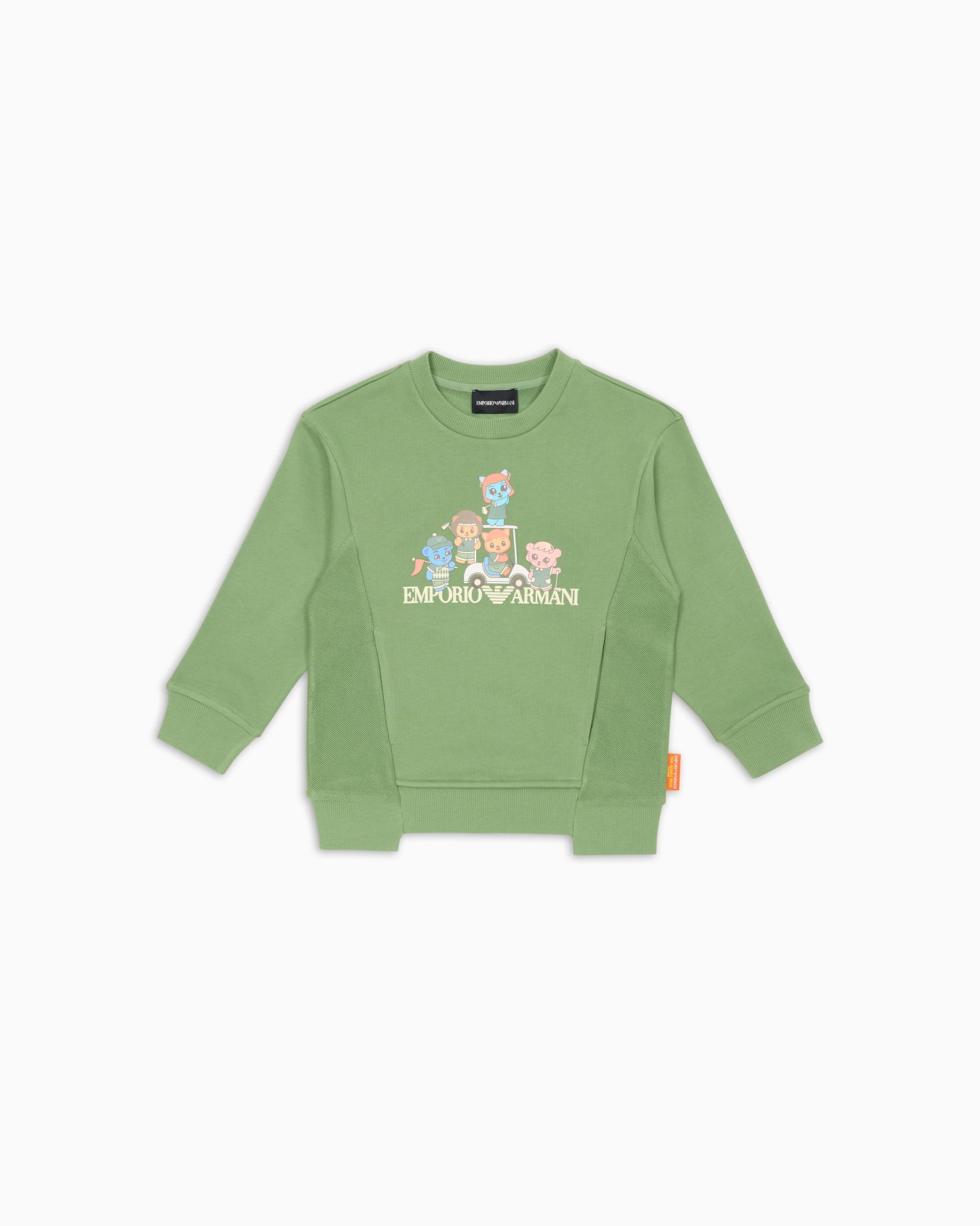 Sweat-shirt en jersey biologique avec imprimé Manga Bear Crew ASV Diapositive 0
