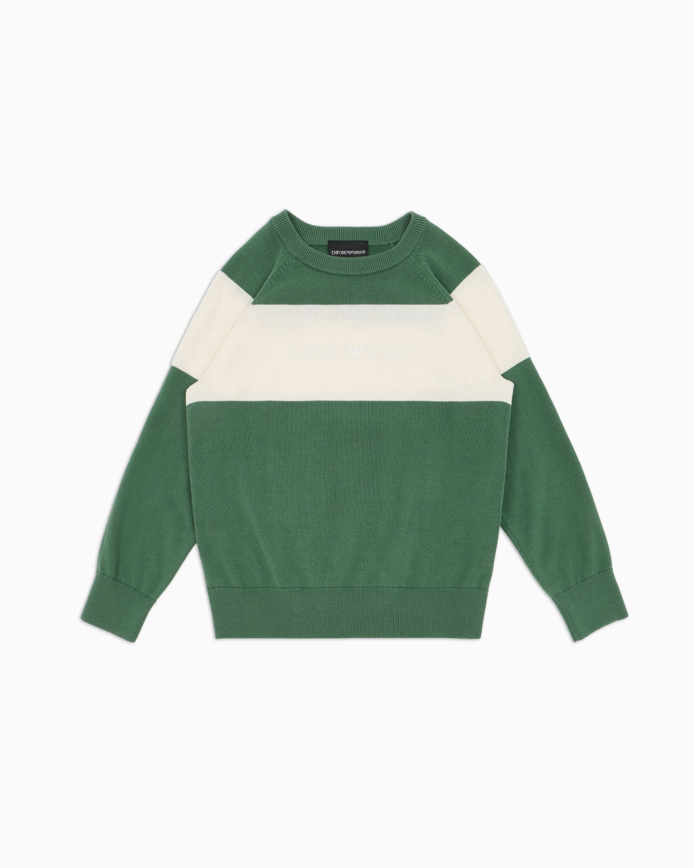 Emporio Armani logo embroidery jumper Slide 0