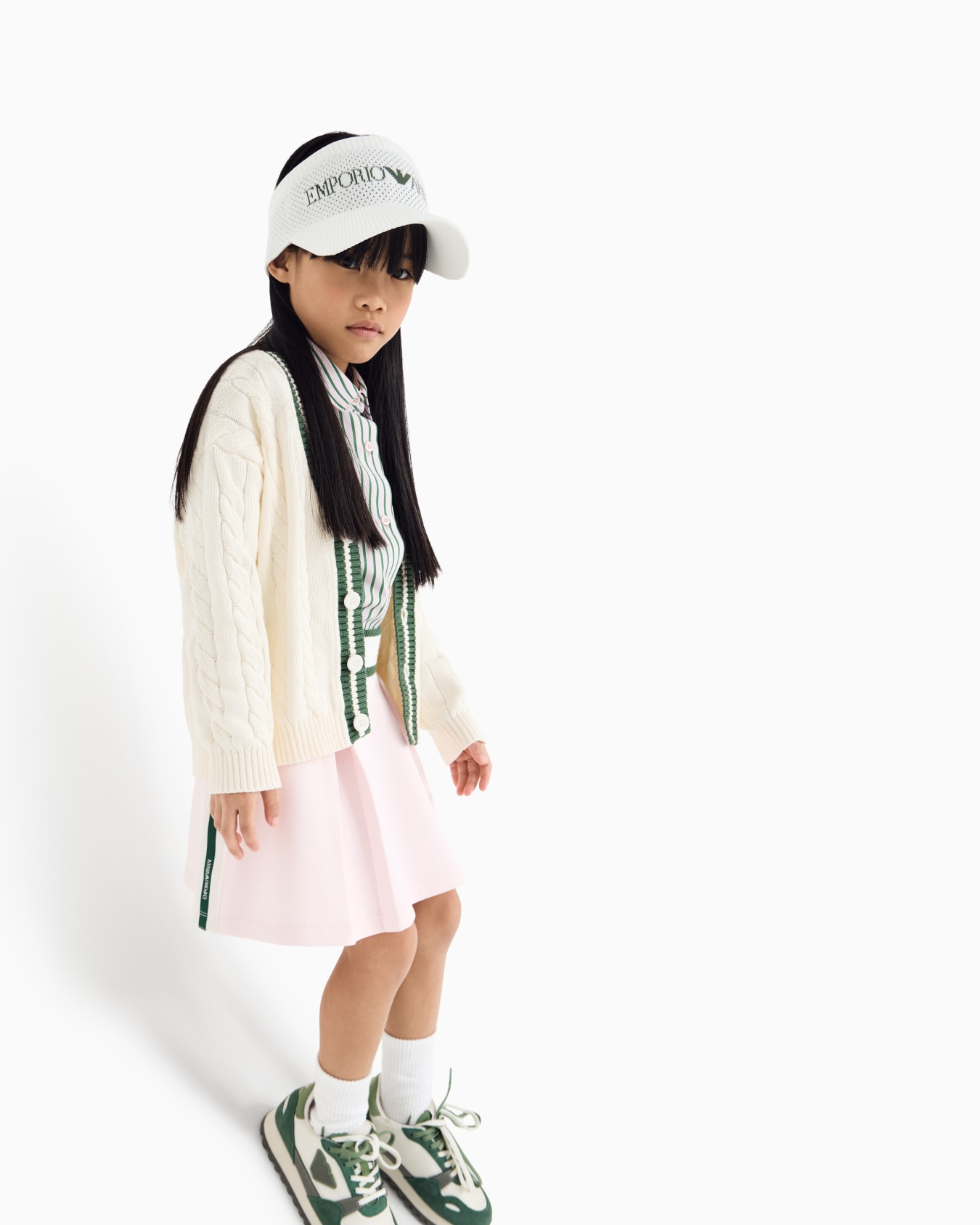 Vネックカーディガン オーバーサイズイーグル スライドする 3