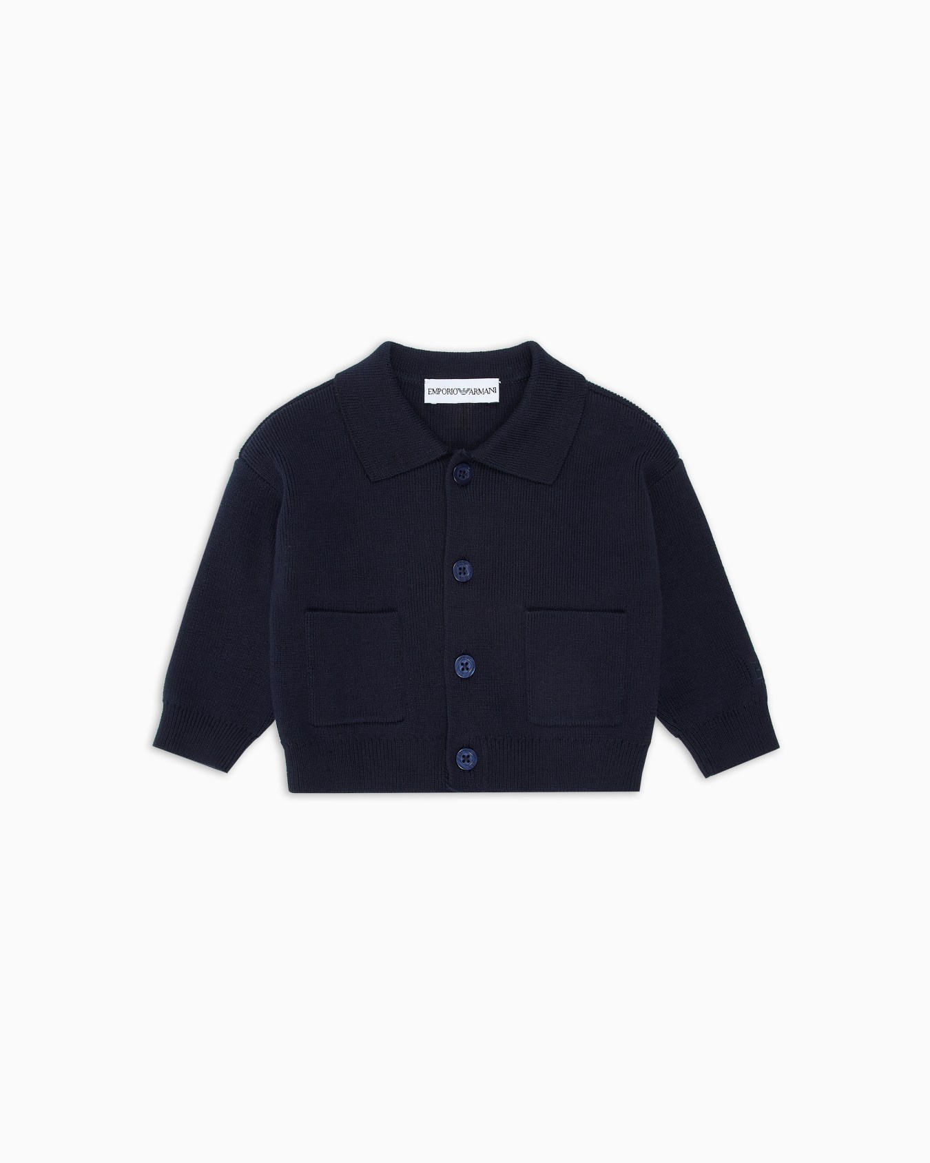 Special Occasion cardigan with embroidered logo Slide 0