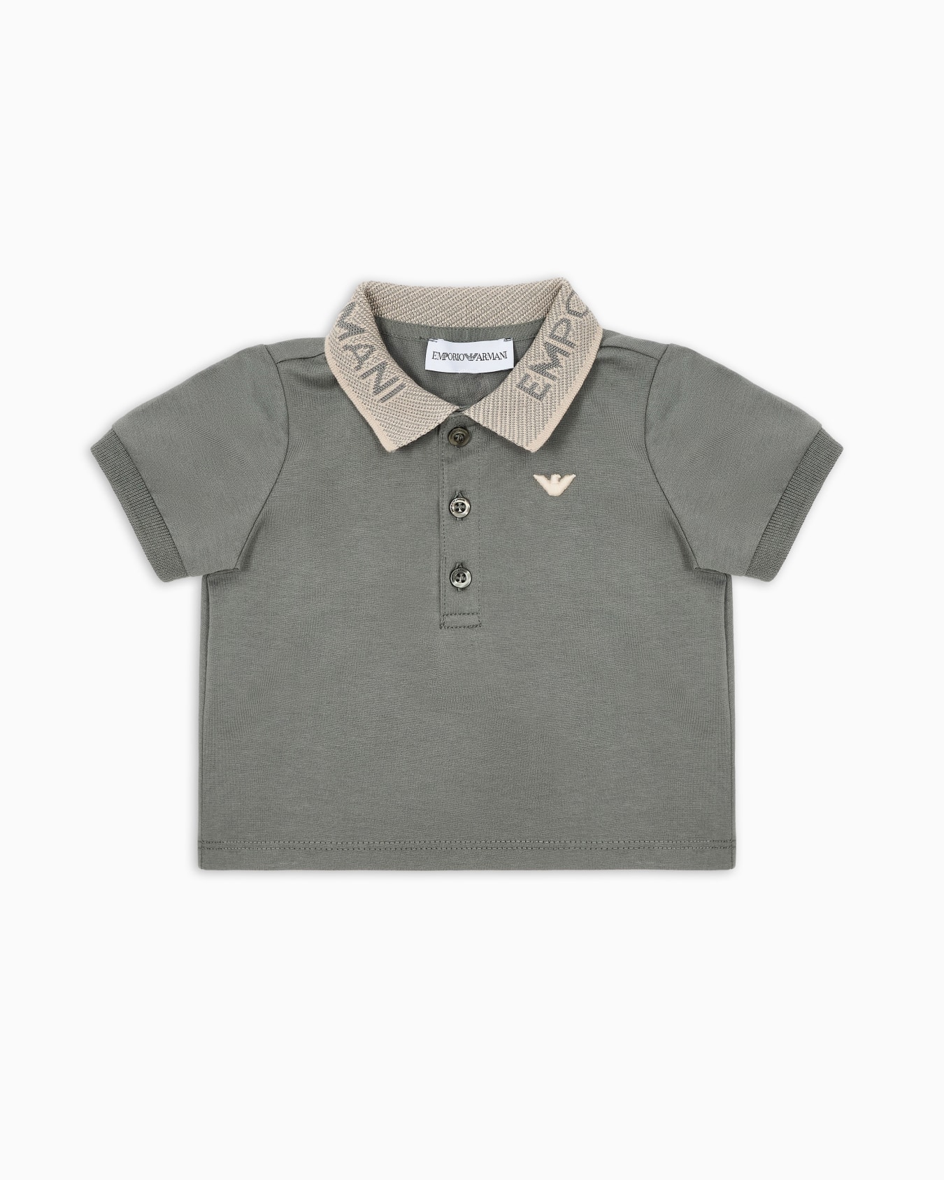 Polo de punto con bordado de logotipo Diapositiva 0