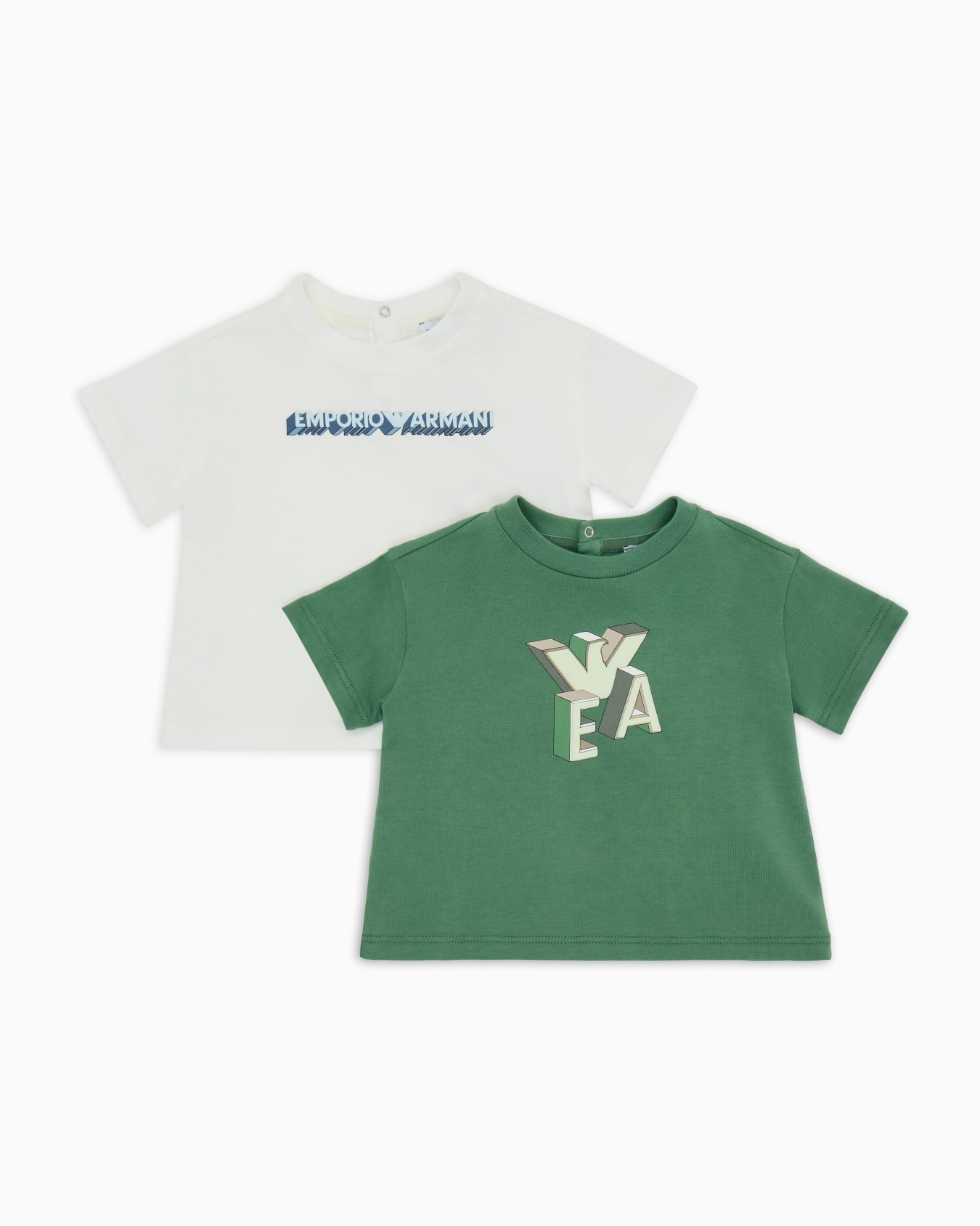 Paquete de dos camisetas de punto con logotipo gráfico estampado ASV Diapositiva 0