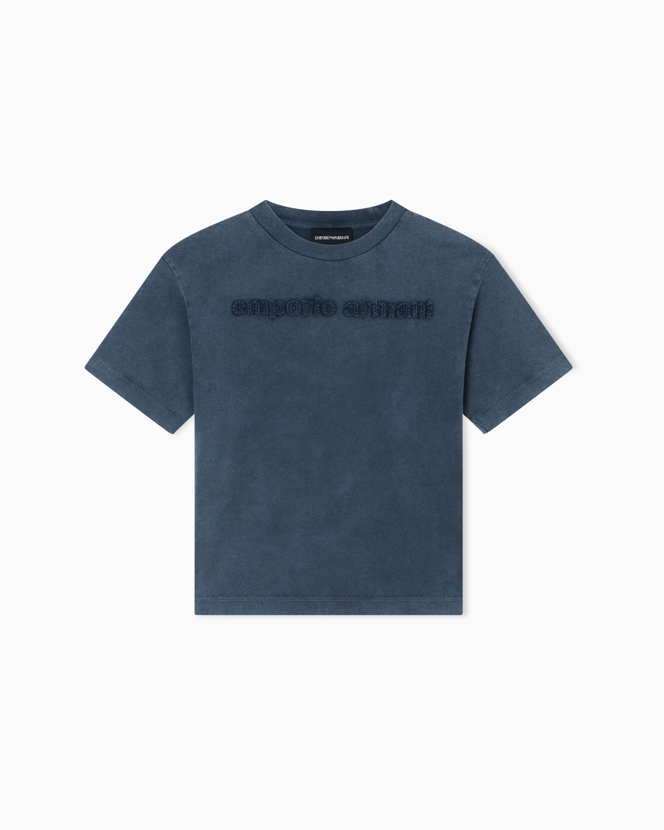 Oversized-fit garment-dyed jersey T-shirt Slide 0