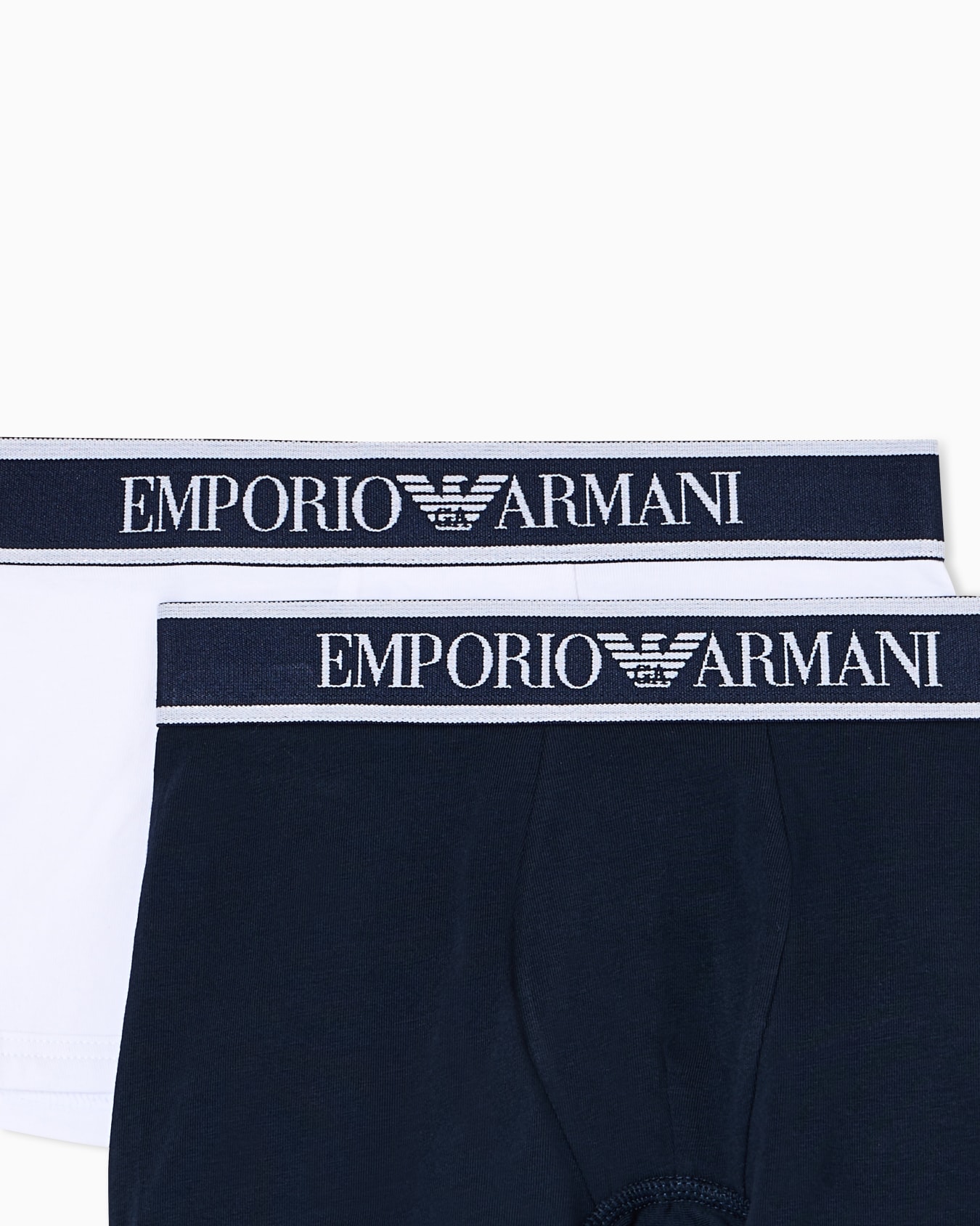 Lot composé de 2 boxers courts en jersey logotypés à la taille Diapositive 1