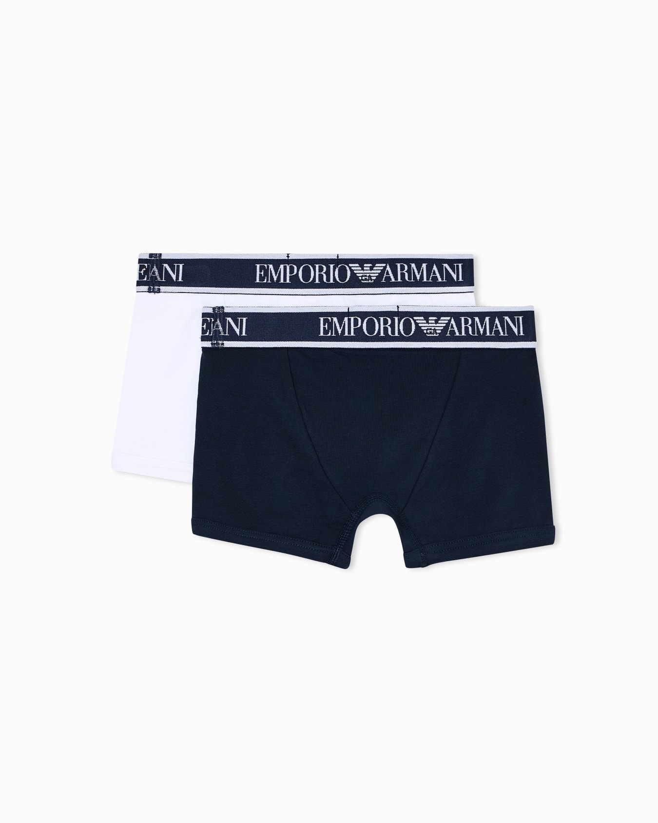 Lot composé de 2 boxers courts en jersey logotypés à la taille Diapositive 2