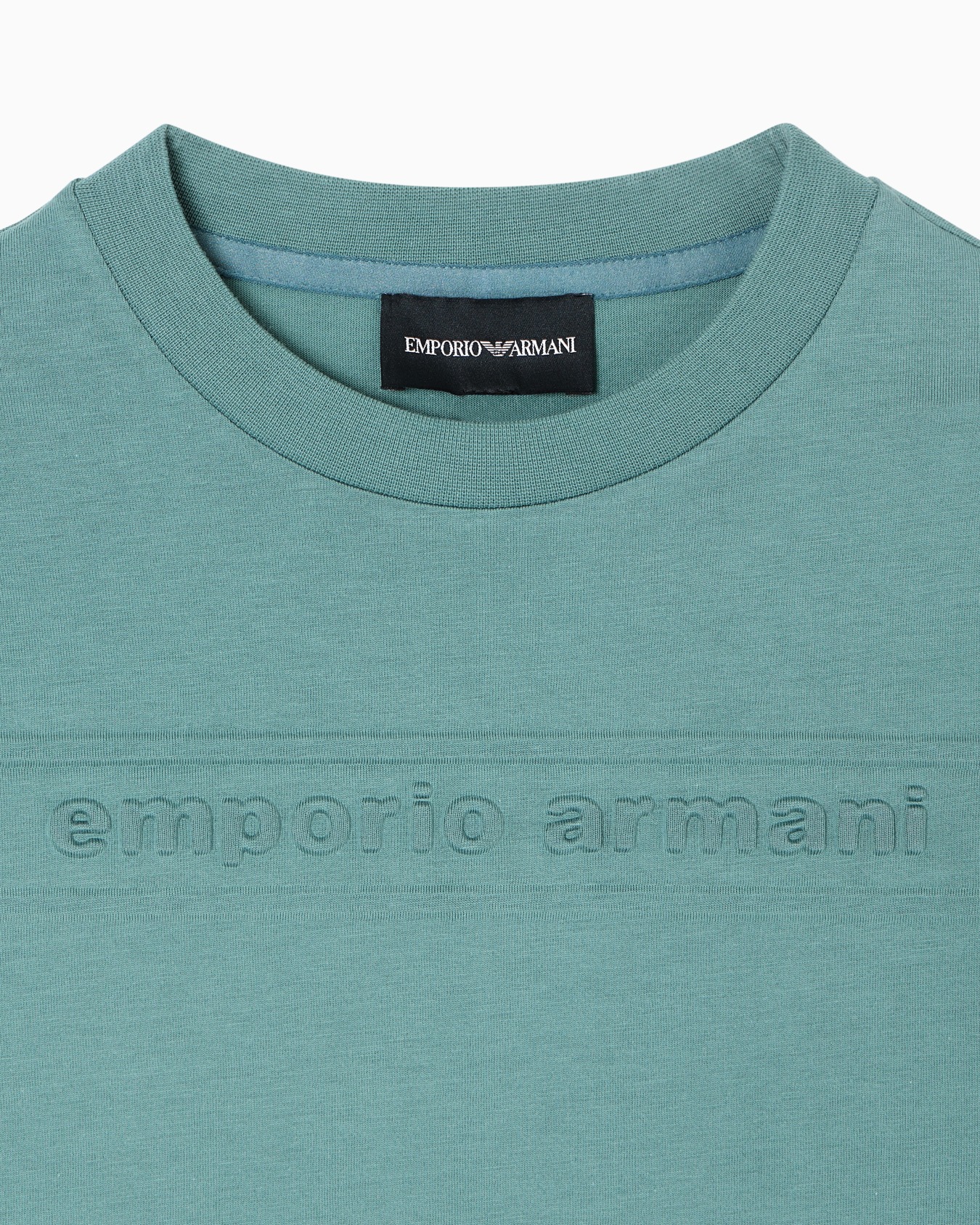 ASV comfort-fit jersey T-shirt with embossed logo Slide 1