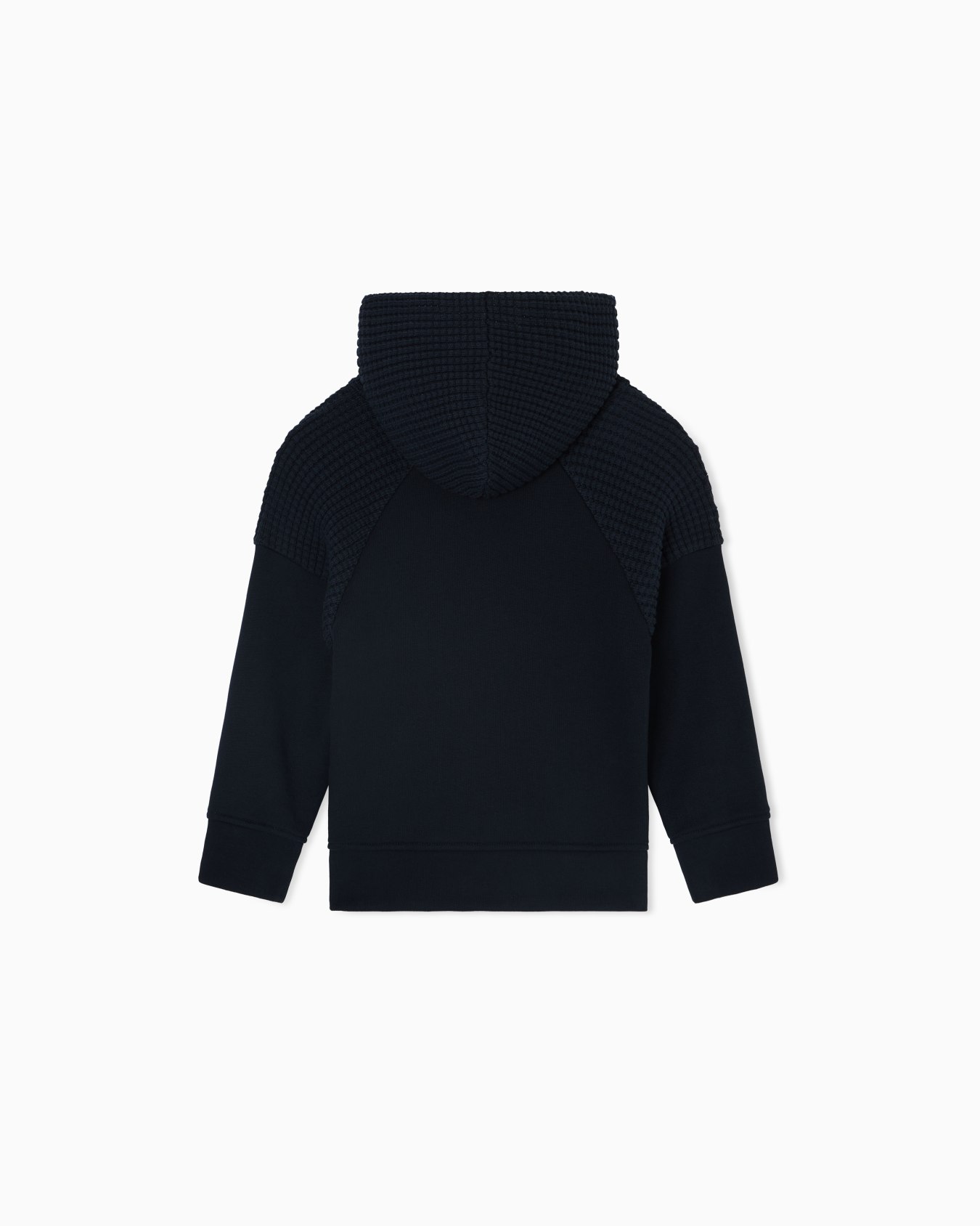 Jersey comfort-fit sweatshirt with waffle-effect knit details Slide 2