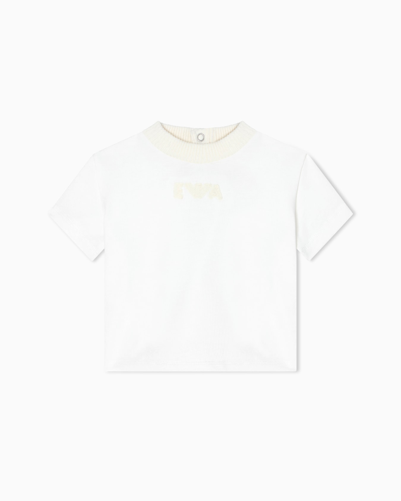 Jersey T-shirt with logo Slide 0