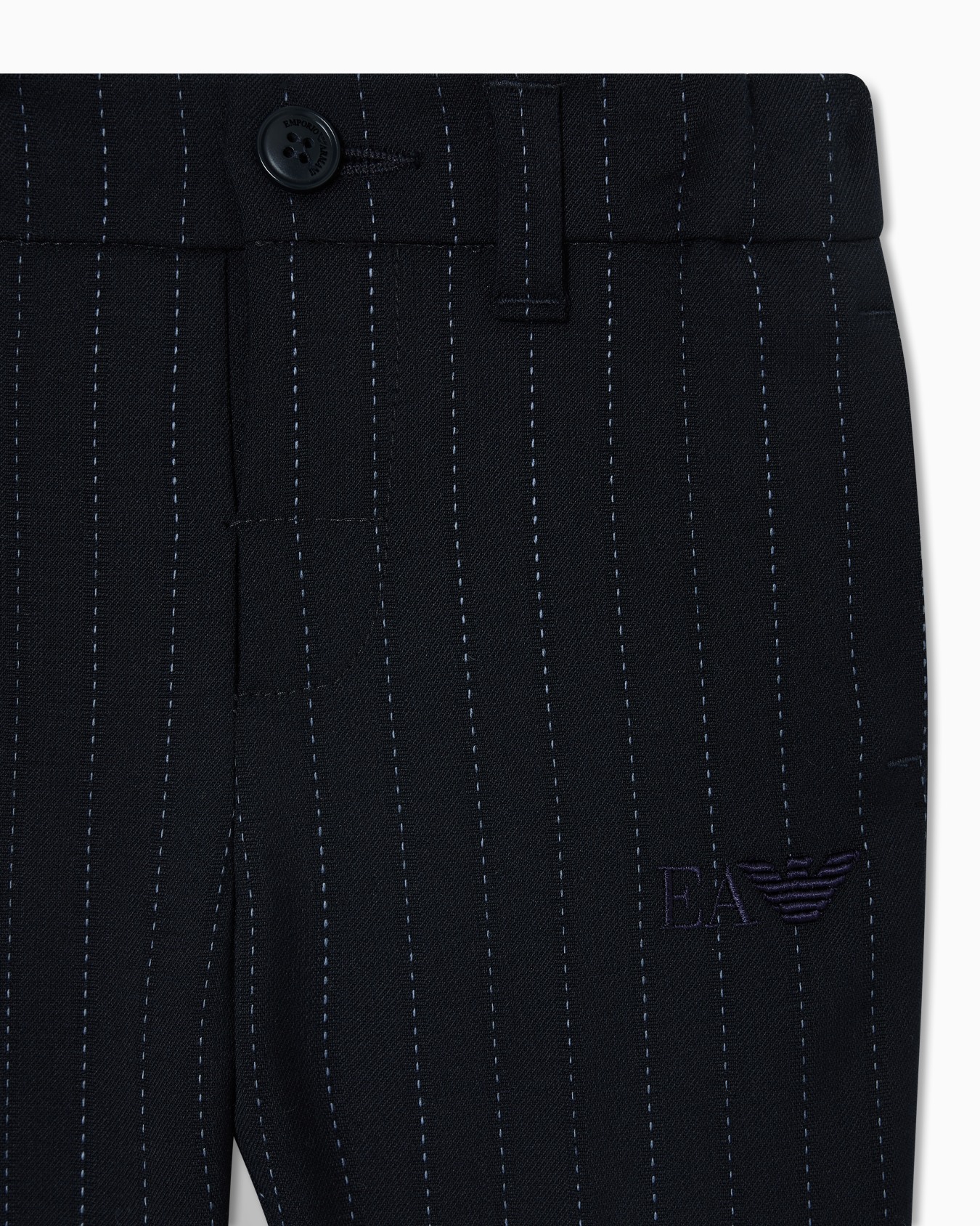 Suit with shirt, waistcoat and trousers in a pinstripe motif Slide 3