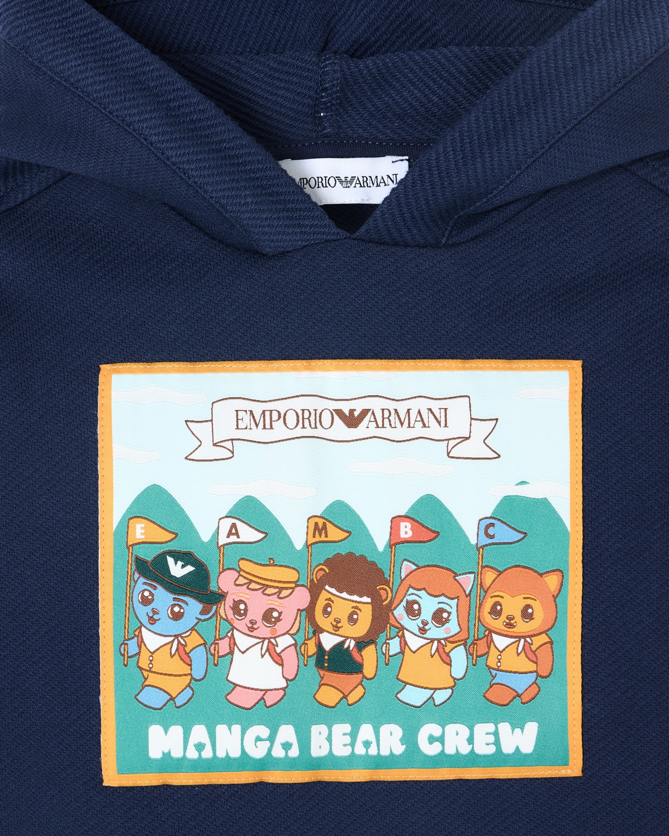 ASV Manga Bear Crew organic interlock jersey hooded sweatshirt Slide 1