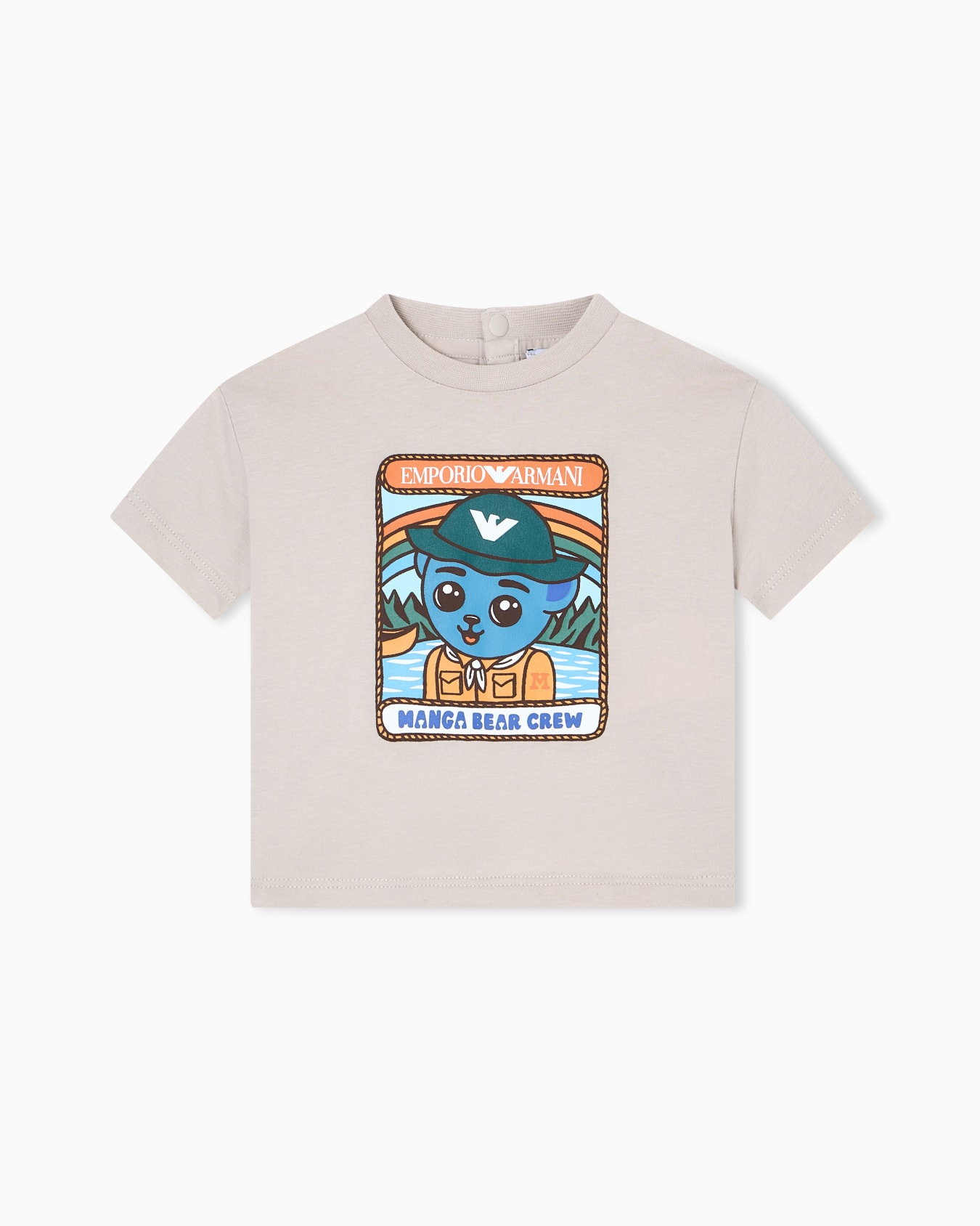 Camiseta de punto con estampado Manga Bear Crew ASV Diapositiva 0