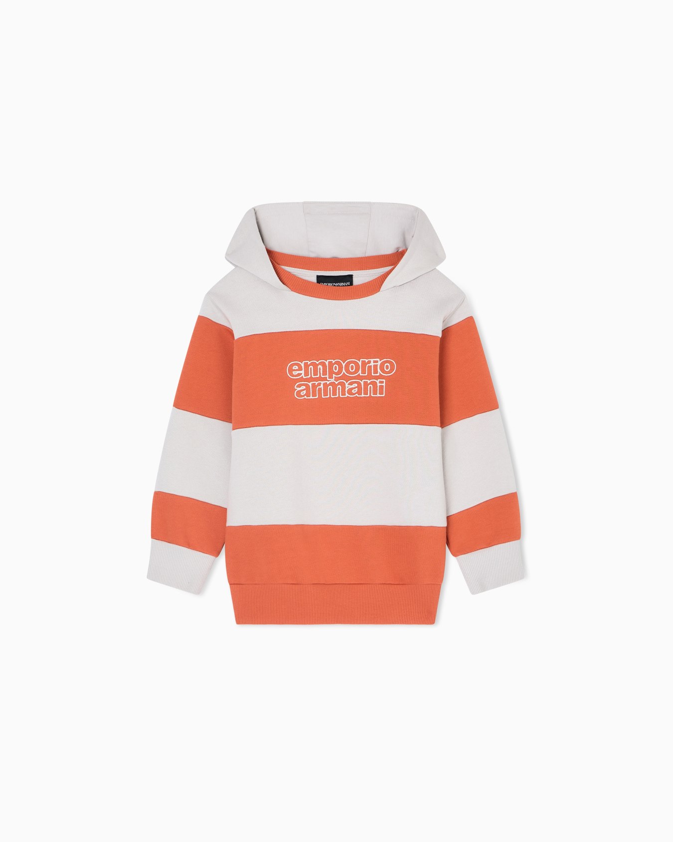 ASV hooded jersey sweatshirt with a striped motif Slide 0