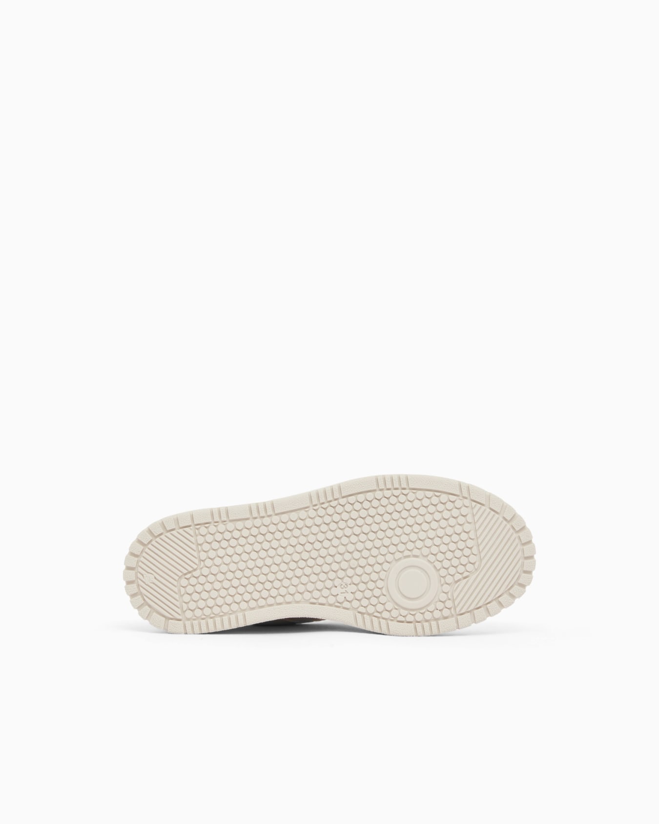 Shiny leather low-top sneakers with a textured rubber sole Slide 5