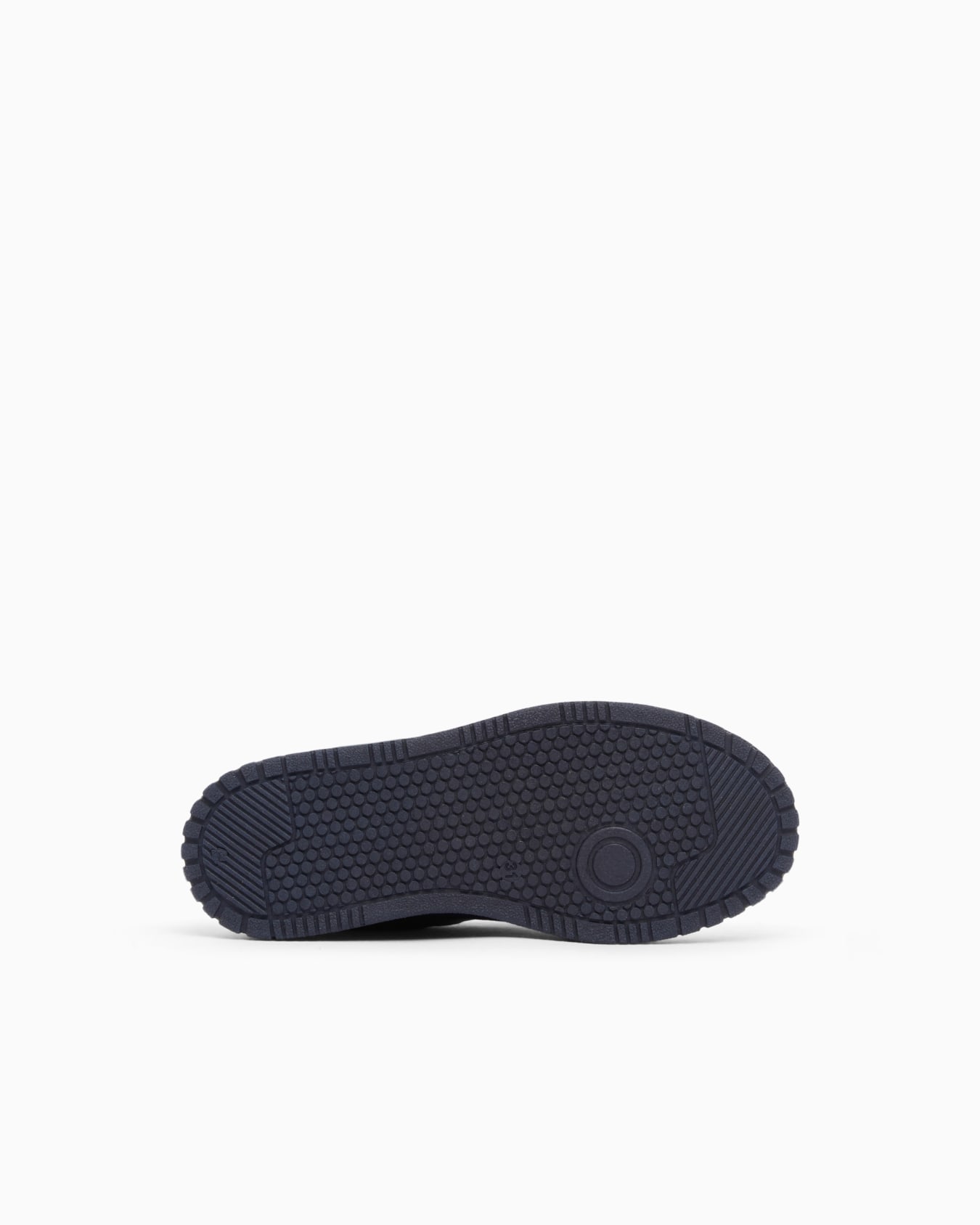 Shiny leather low-top sneakers with a textured rubber sole Slide 5
