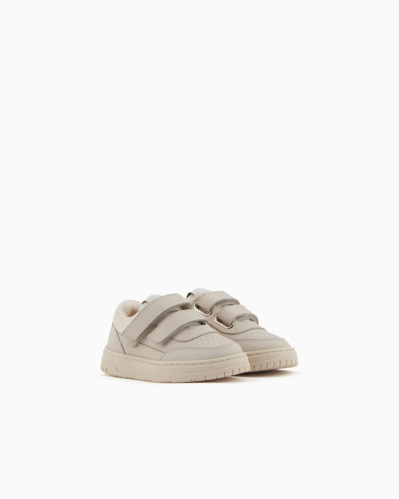 Sneakers en cuir avec détails en mesh Diapositive 1