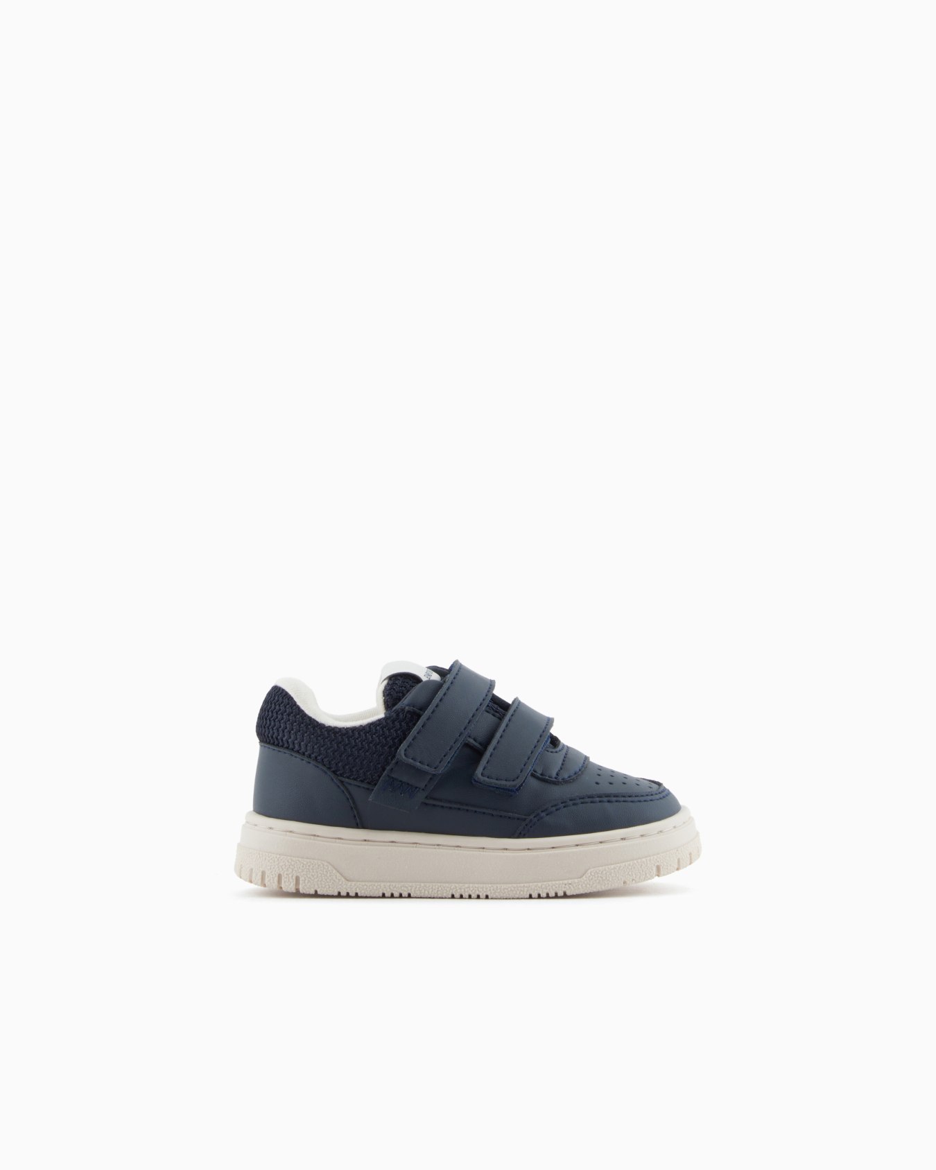 Sneakers en cuir avec détails en mesh Diapositive 0