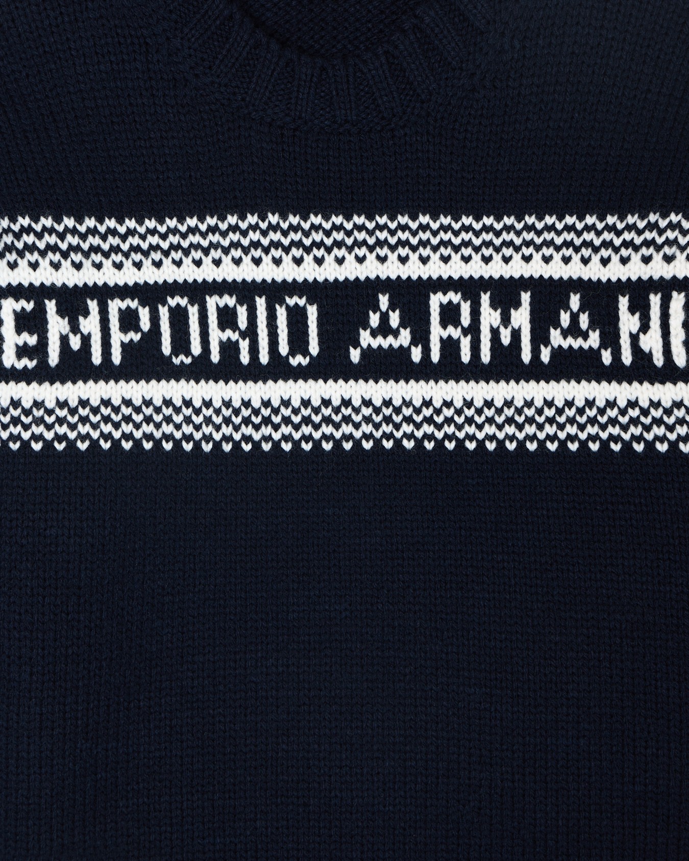 Pullover aus Schurwolle mit Beimischung mit Jacquard-Logo Folie 1