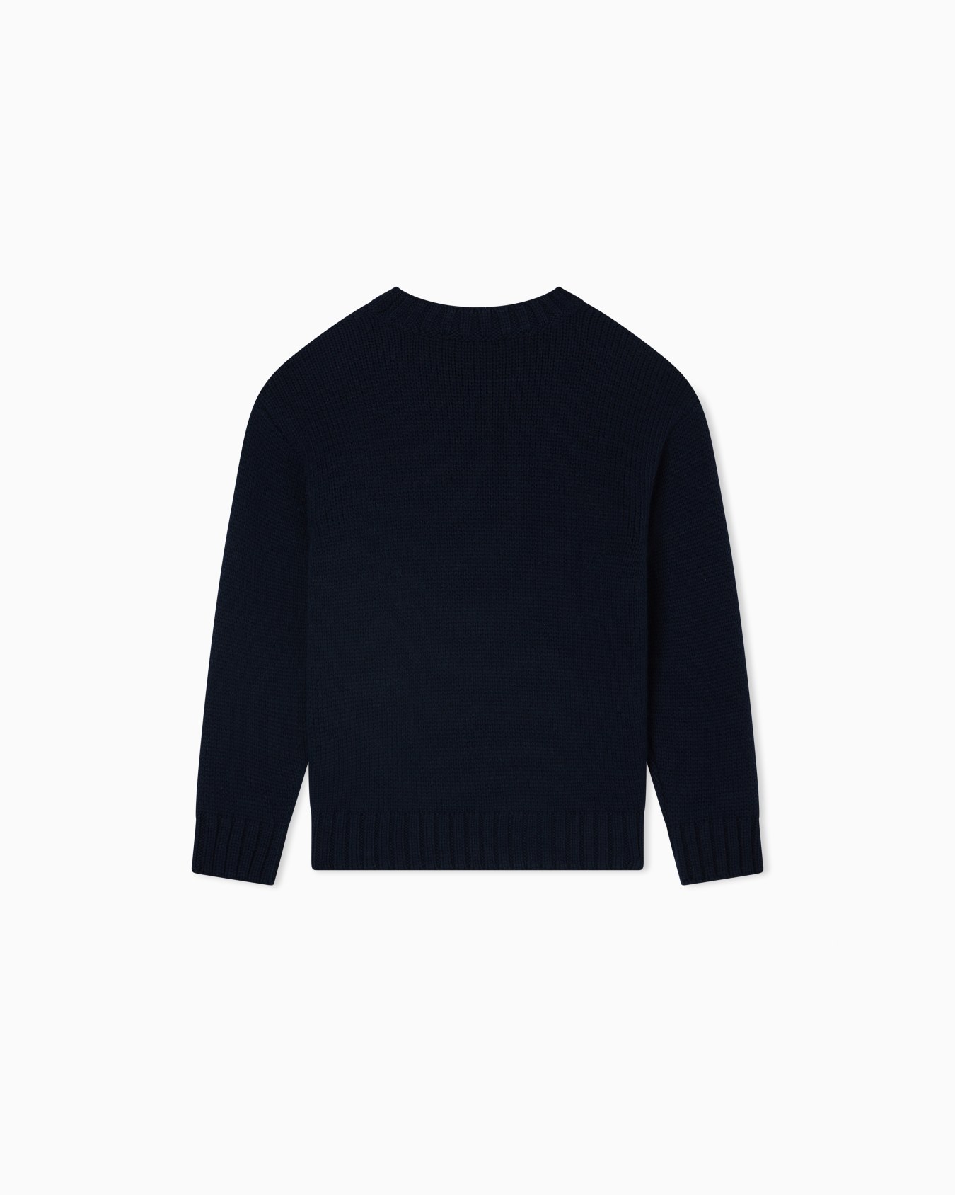 Pullover aus Schurwolle mit Beimischung mit Jacquard-Logo Folie 2