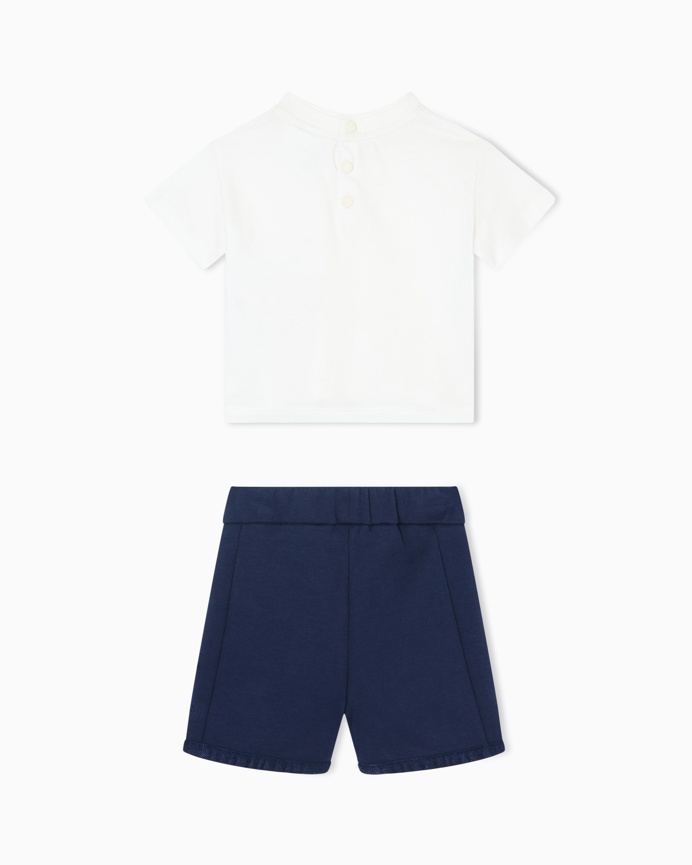 T-shirt and Bermuda shorts set in interlock jersey Slide 2