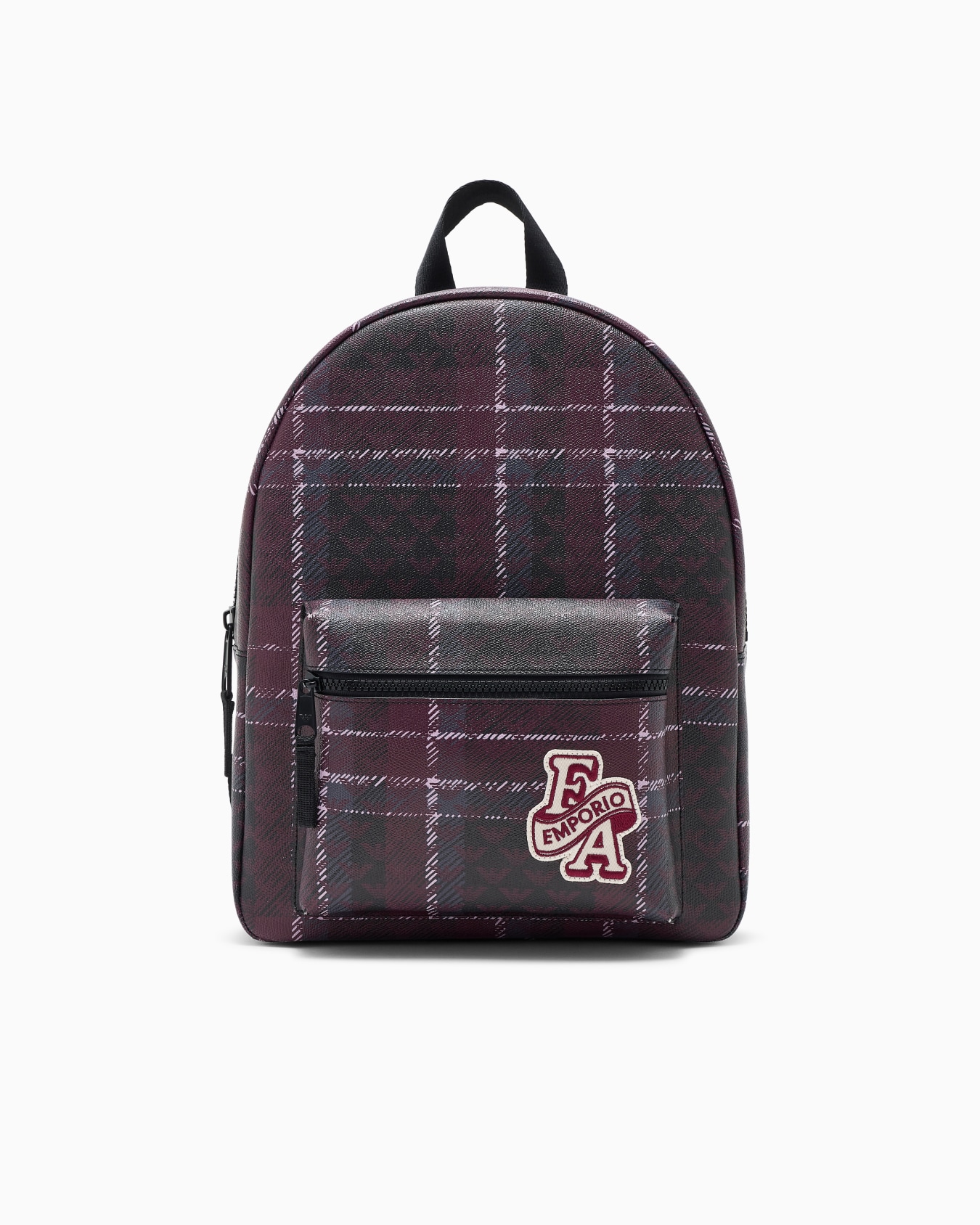 Backpack with an all-over eagle pattern and front zip pocket Slide 0