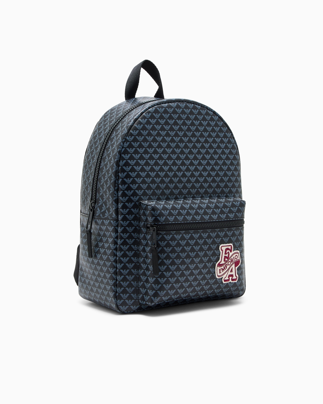 Backpack with an all-over eagle pattern and front zip pocket Slide 1