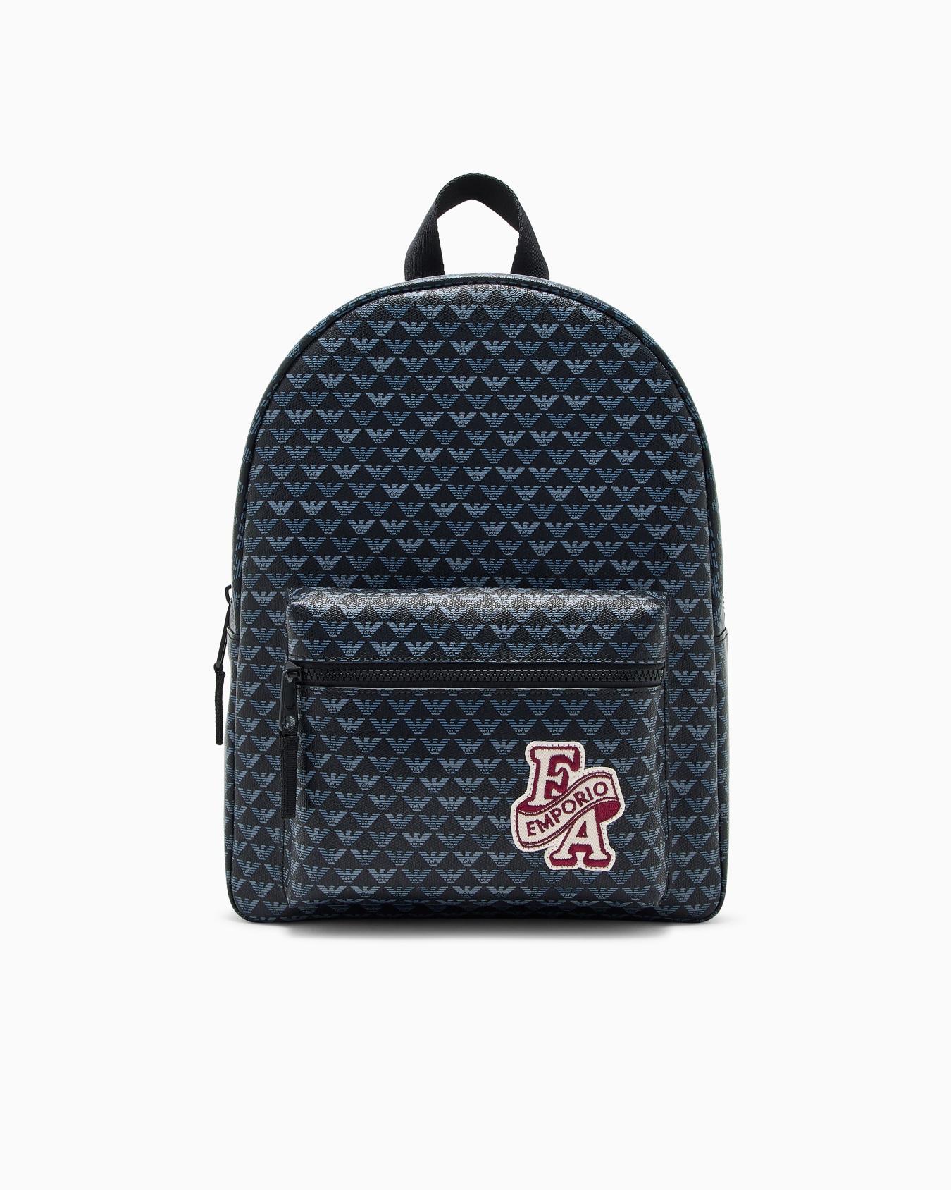 Backpack with an all-over eagle pattern and front zip pocket Slide 0