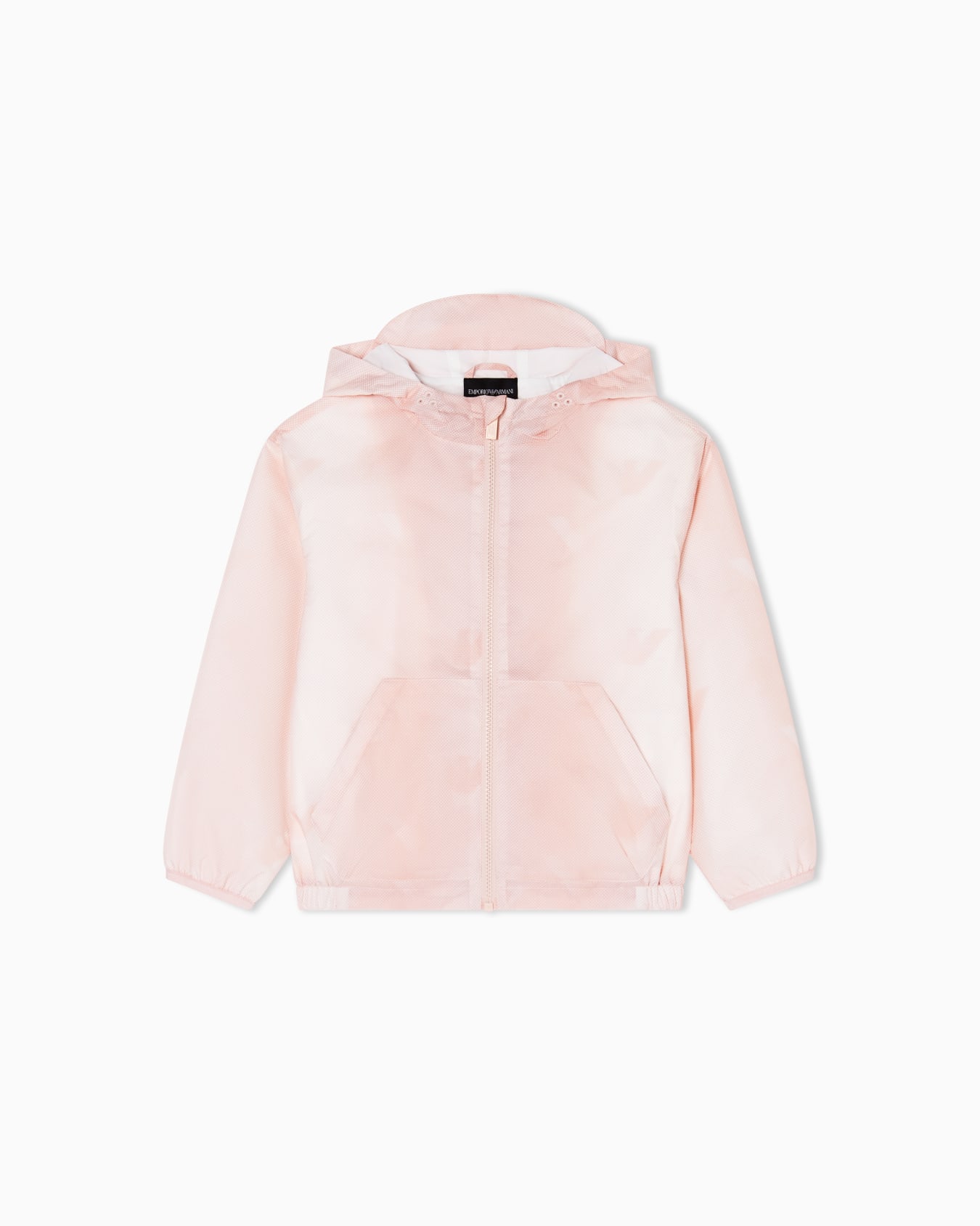 Hooded blouson in all-over eagle nylon スライドする 0