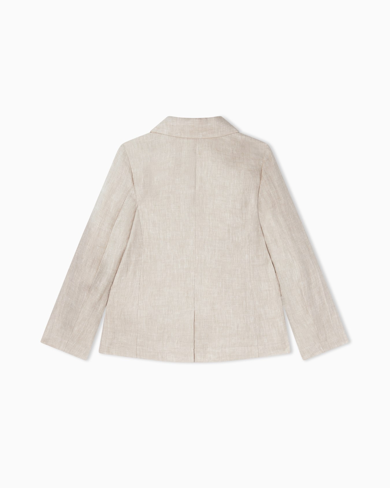 Herringbone linen blazer Slide 2