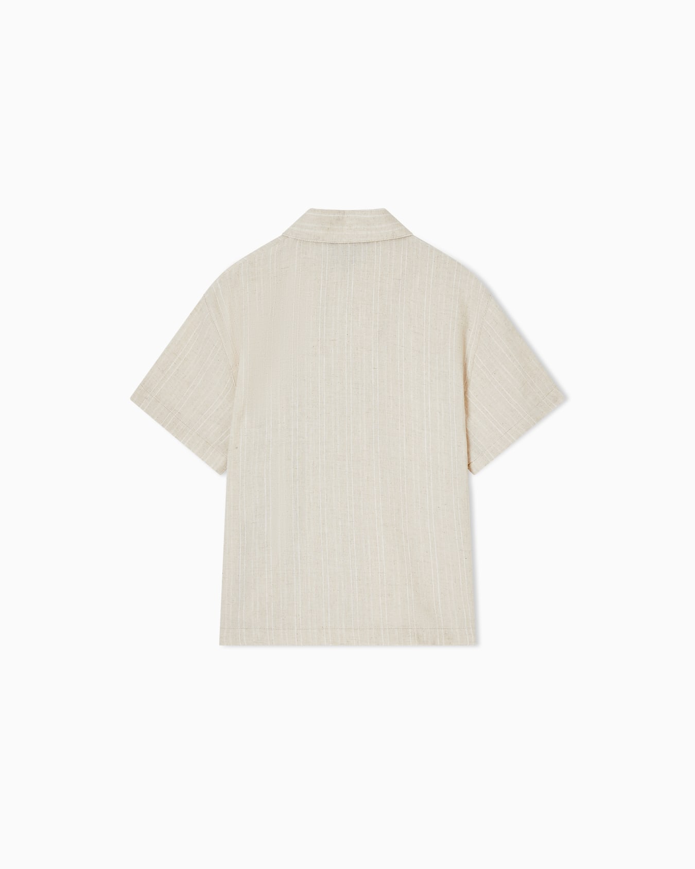 Chemisier en mélange de lin rayé jacquard Diapositive 2