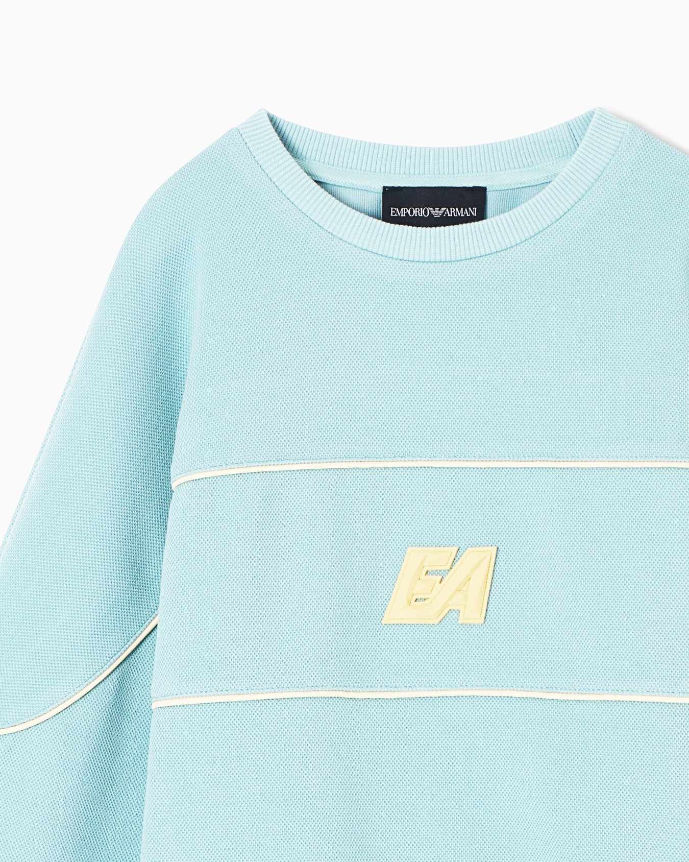 Double jersey piqué sweatshirt スライドする 1