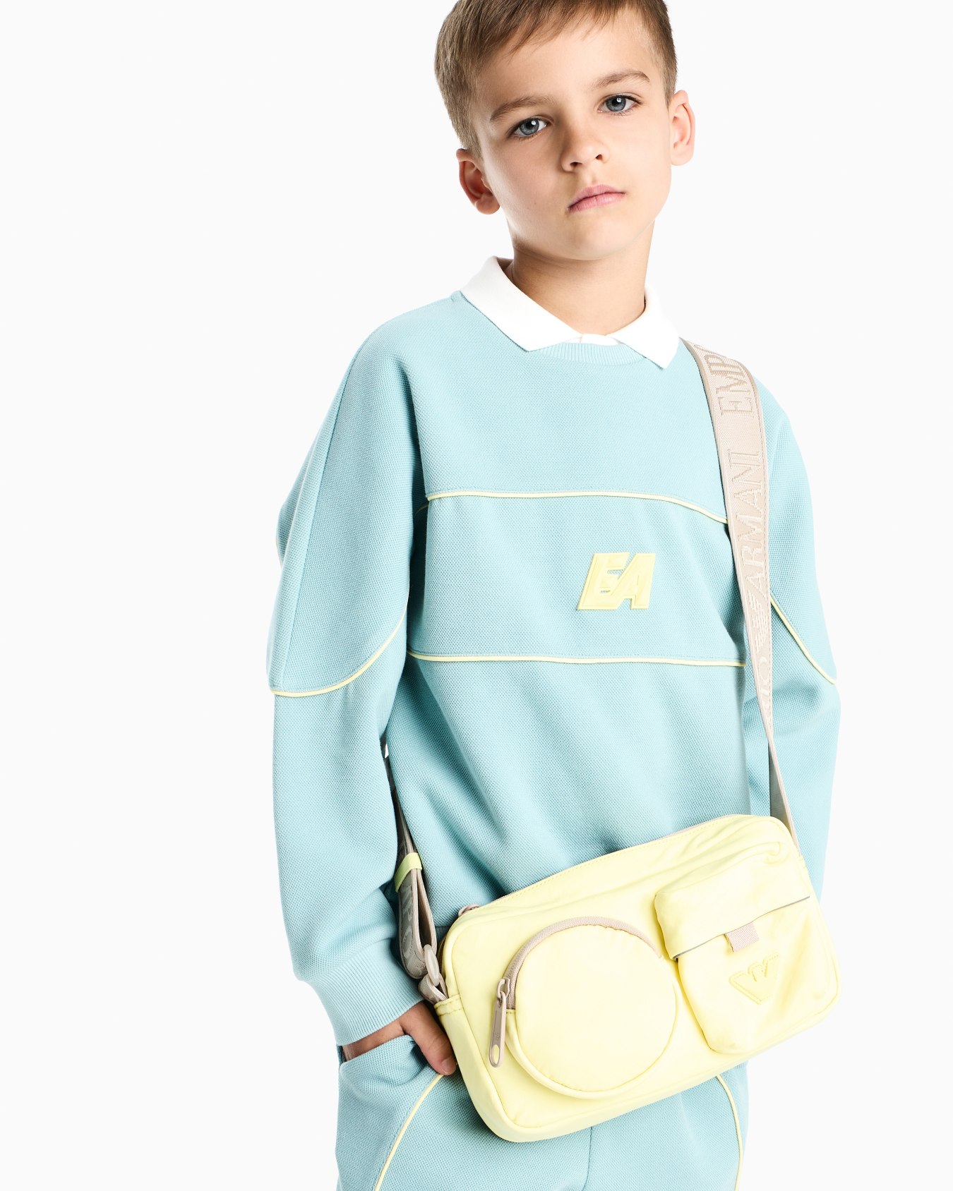 Double jersey piqué sweatshirt スライドする 3