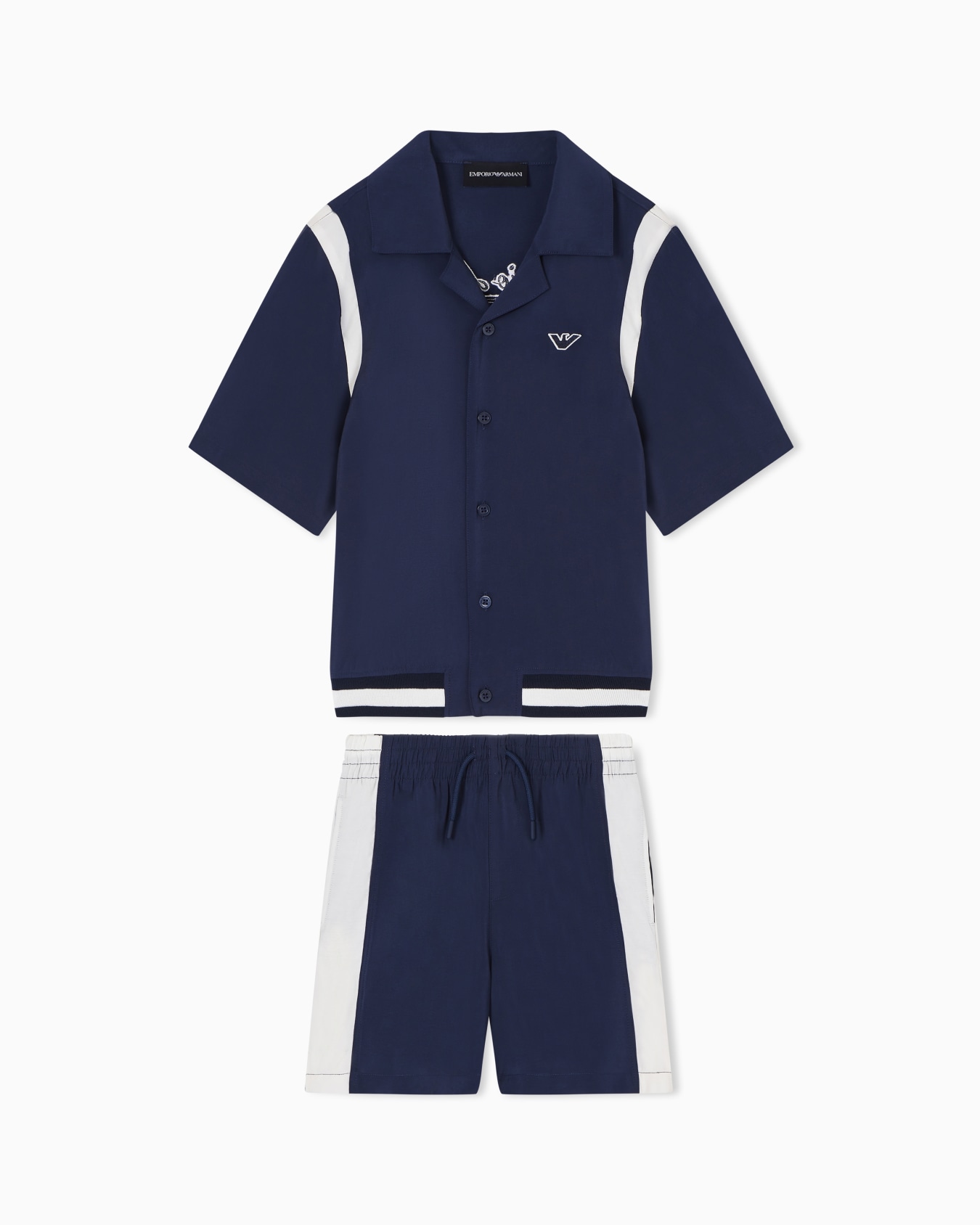 Rayon shirt and Bermuda shorts set Slide 0