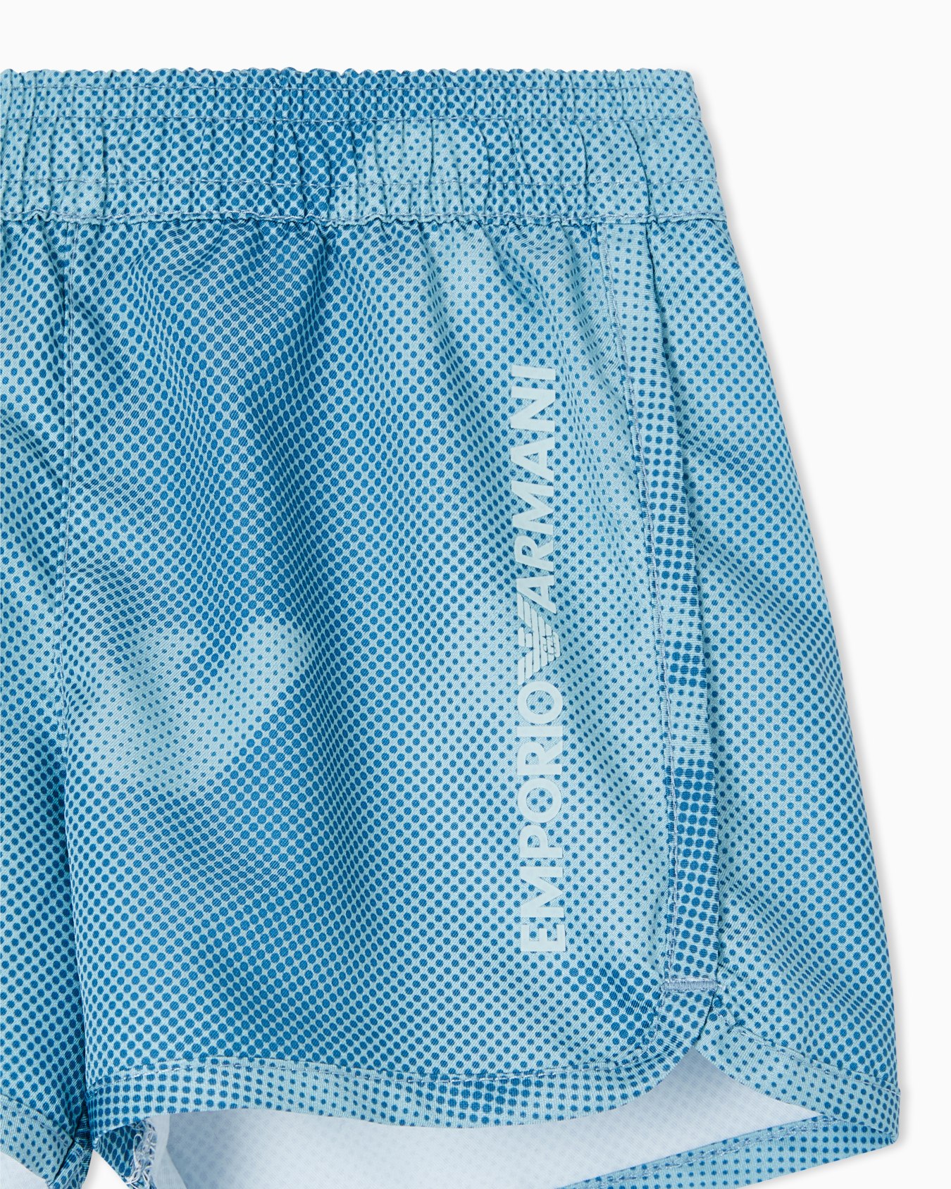 Badeboxershorts aus Nylon mit Adler als Allover-Print Folie 1