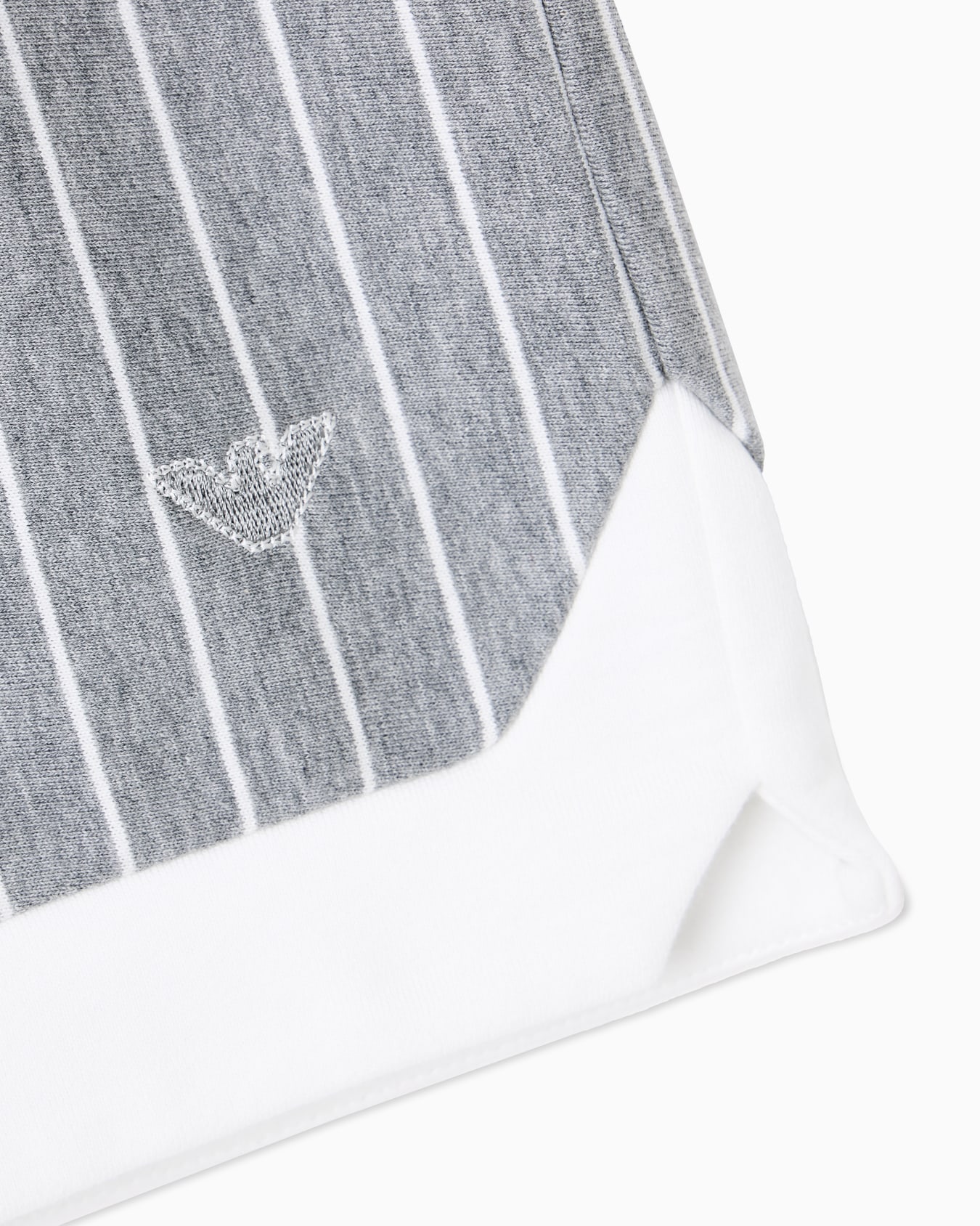 Striped jersey drawstring Bermuda shorts Slide 1