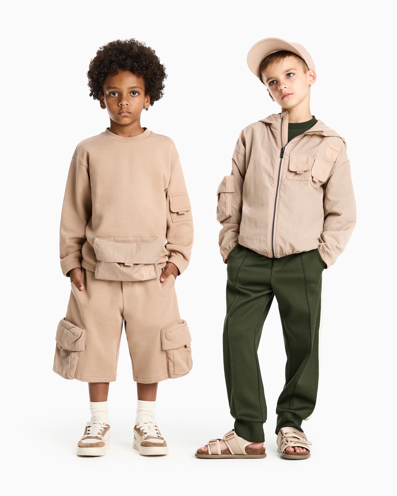 バミューダパンツ テリージャージー パッチポケット スライドする 3