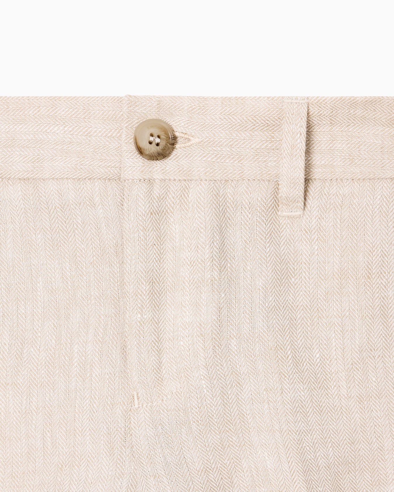 Herringbone linen Bermuda shorts Slide 1