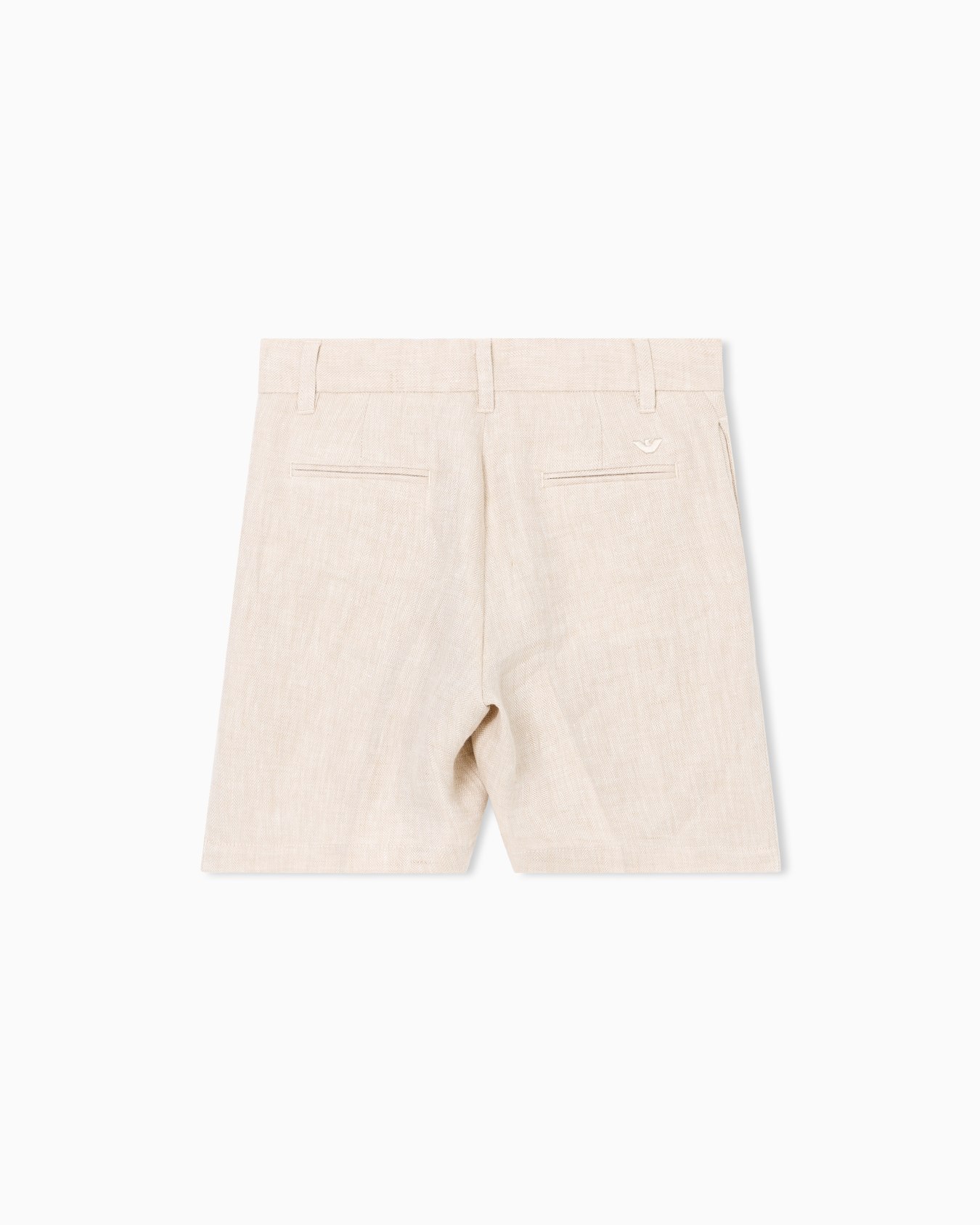 Herringbone linen Bermuda shorts Slide 2