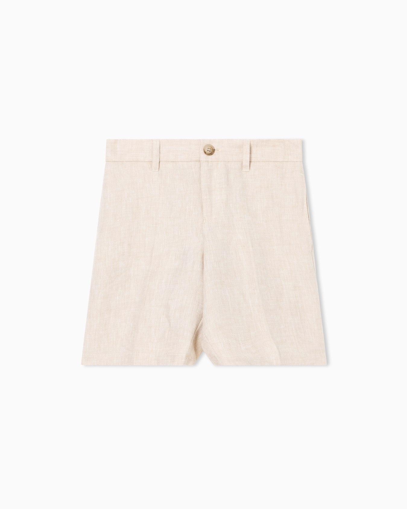 Herringbone linen Bermuda shorts Slide 0