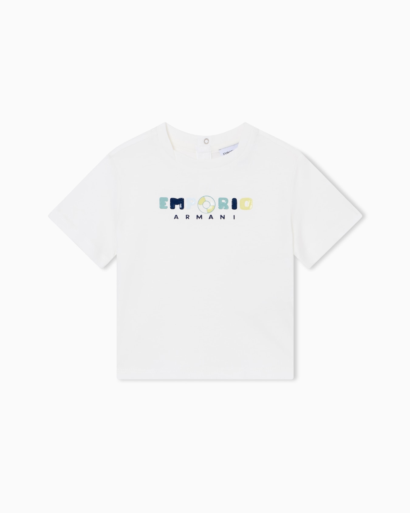 Jersey T-shirt with logo and soft touch patches Slide 0