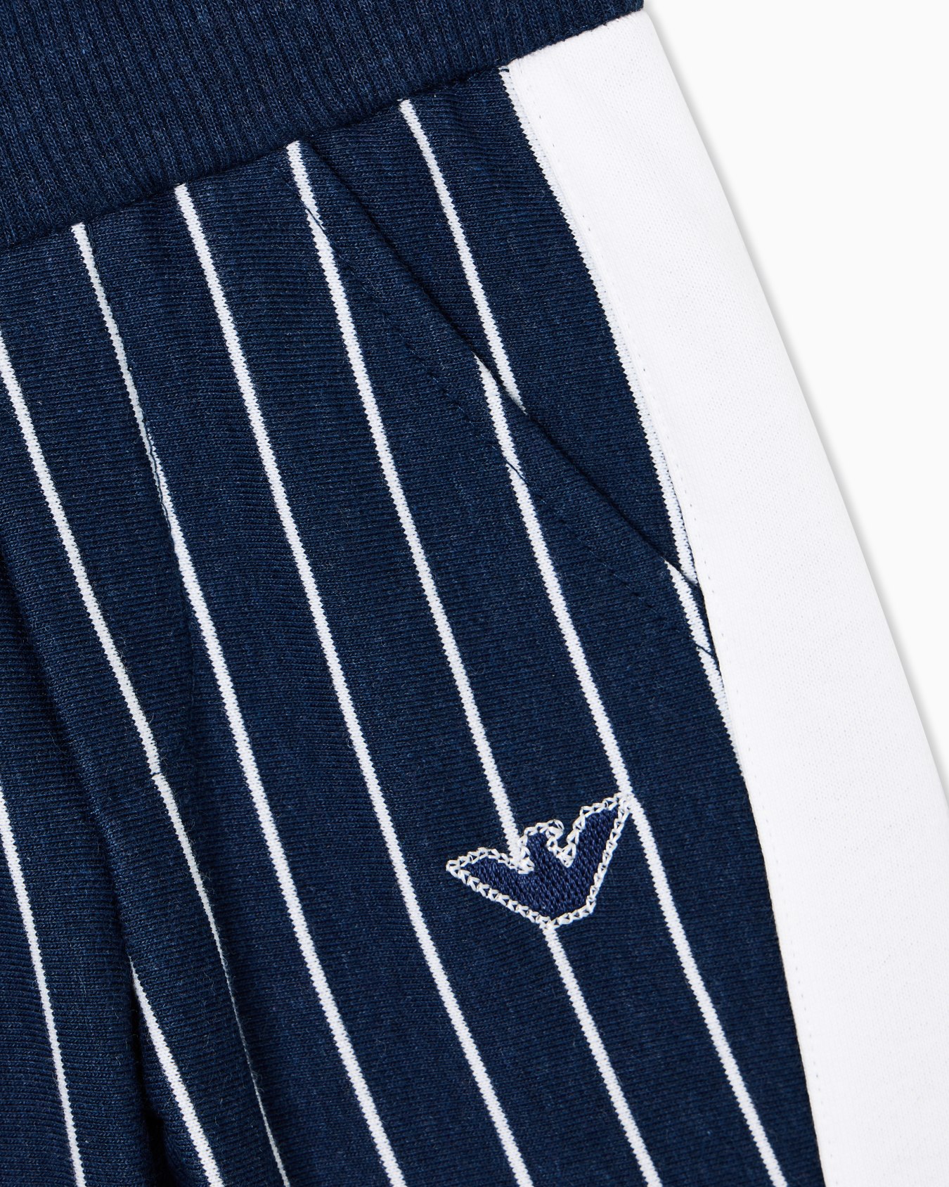 Pantaloni in jersey a righe Slide 1