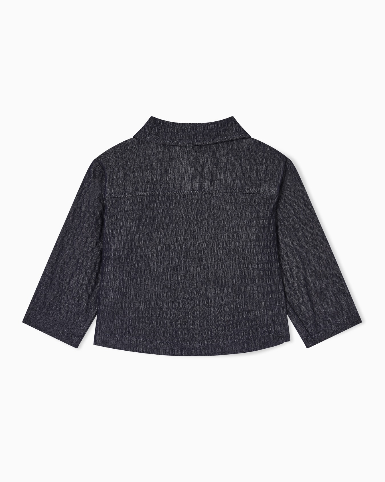 Denim-effect seersucker blazer Slide 2