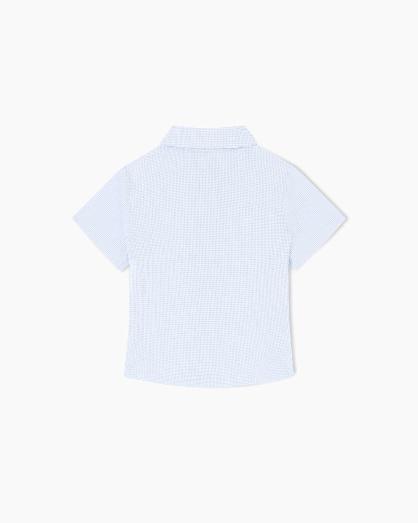Stretch cotton seersucker shirt Slide 2