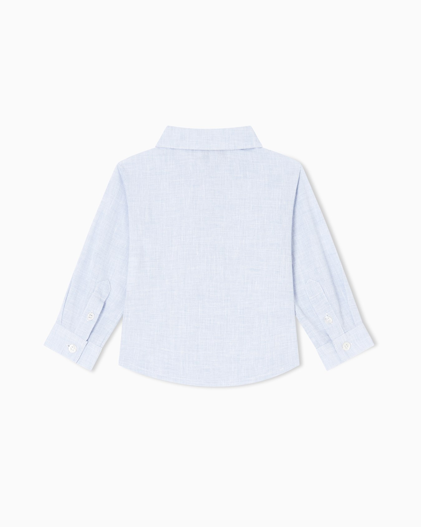 Linen-blend poplin shirt Slide 2