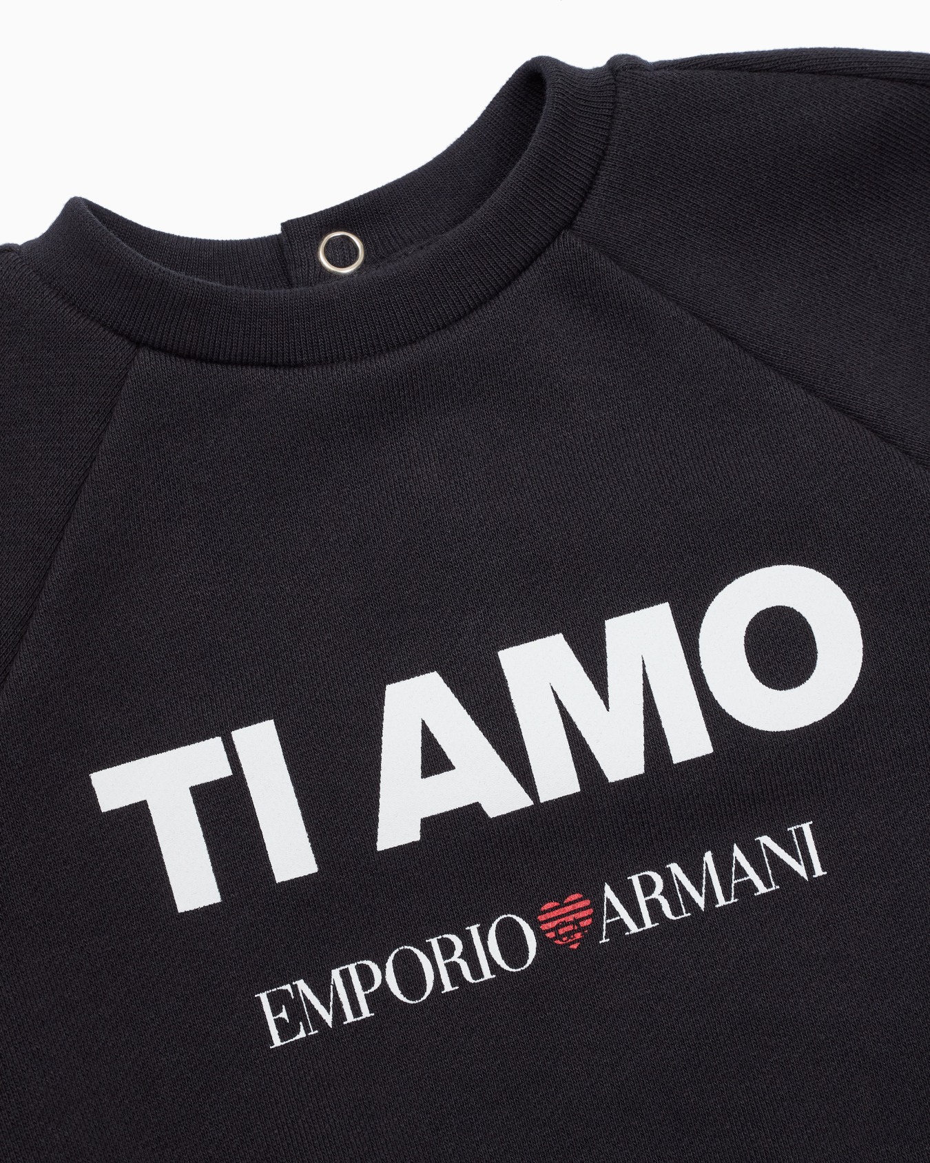 Felpa in french terry stampa Ti amo ASV Slide 1
