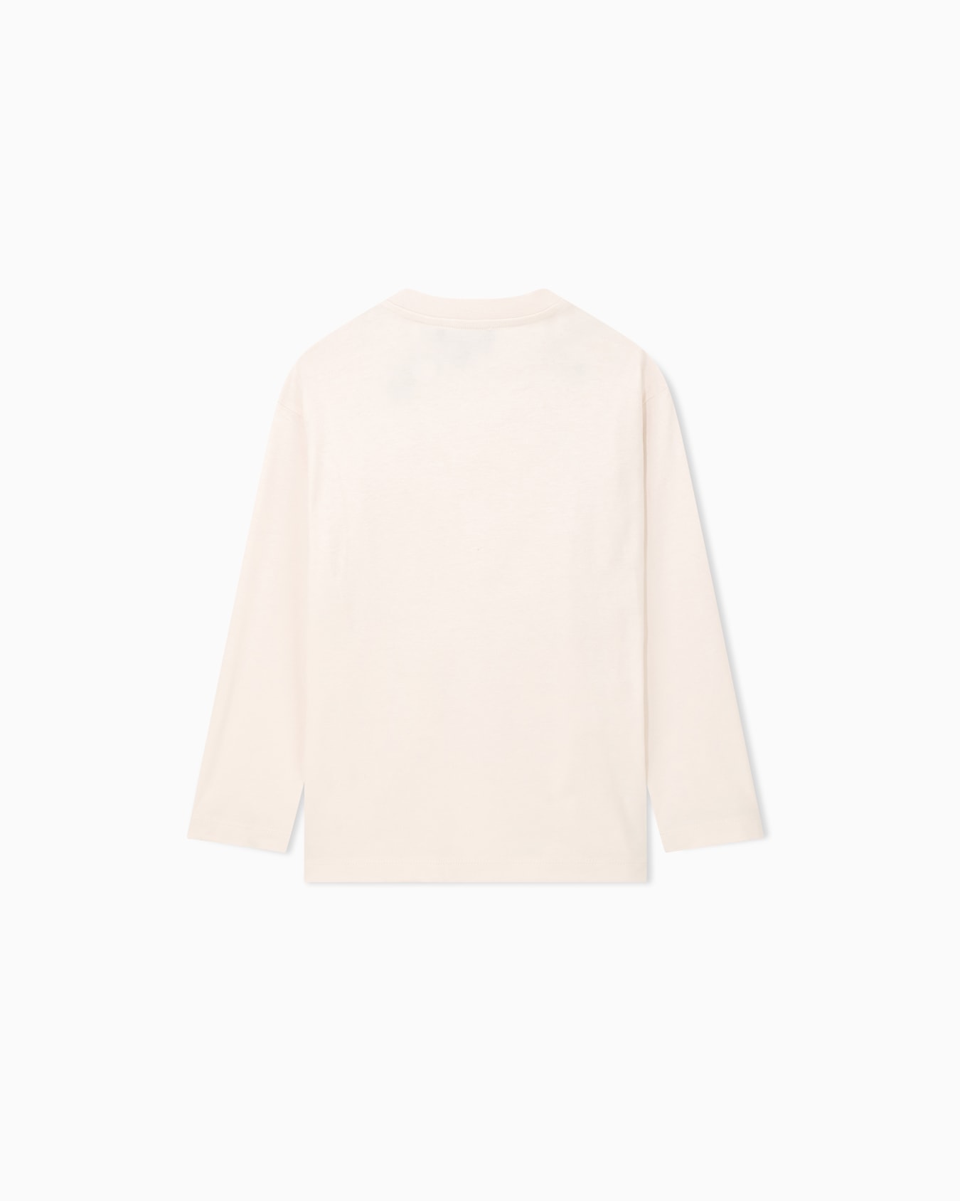 Long-sleeve cotton jersey T-shirt with raised embroidery Slide 2