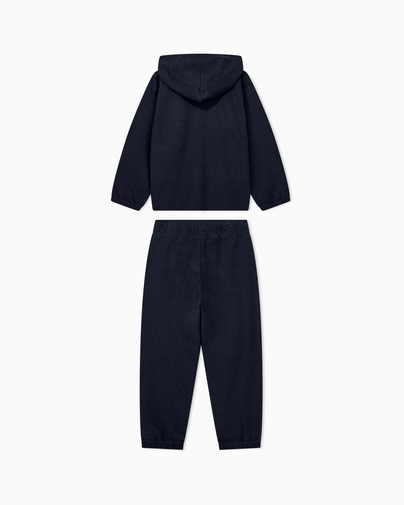 Survêtement oversize en jersey jacquard à capuche zippée Diapositive 2