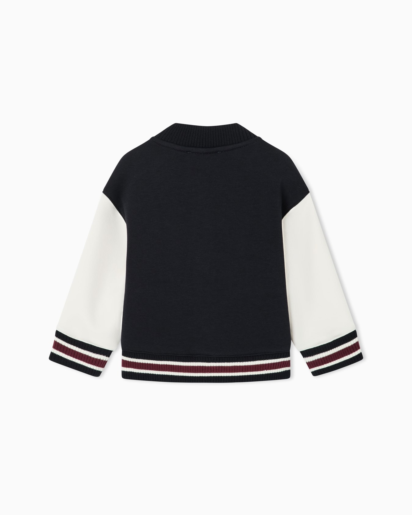 Sweatshirt in double jersey with a snap button closure Slide 2