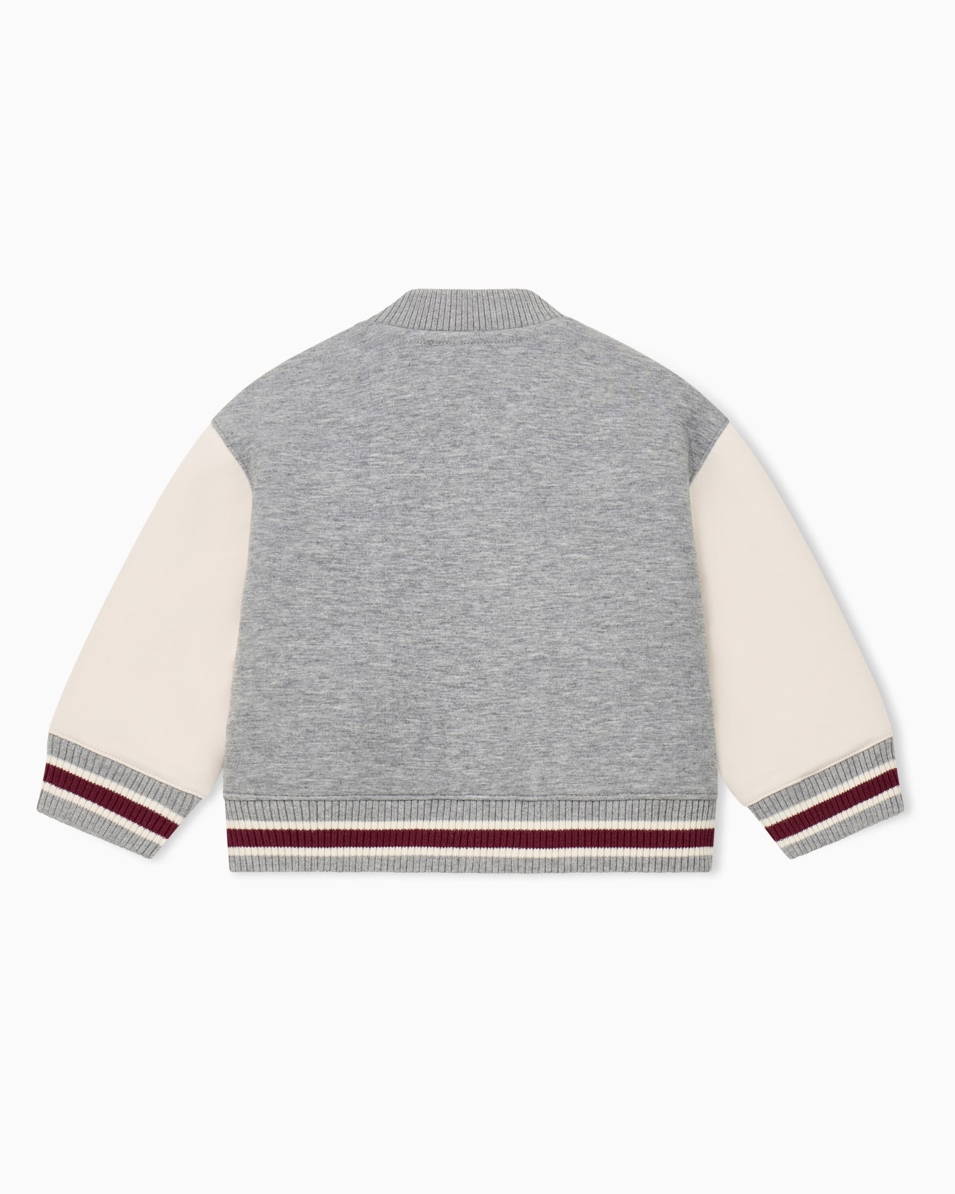 Sweatshirt in double jersey with a snap button closure Slide 2