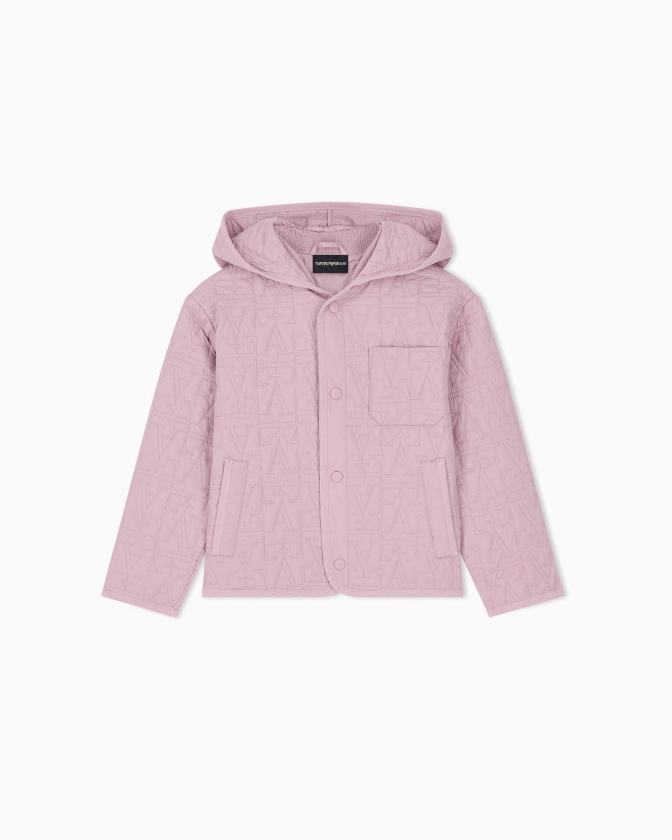 Blouson jacket regular fit padded with cotton rib details Slide 0